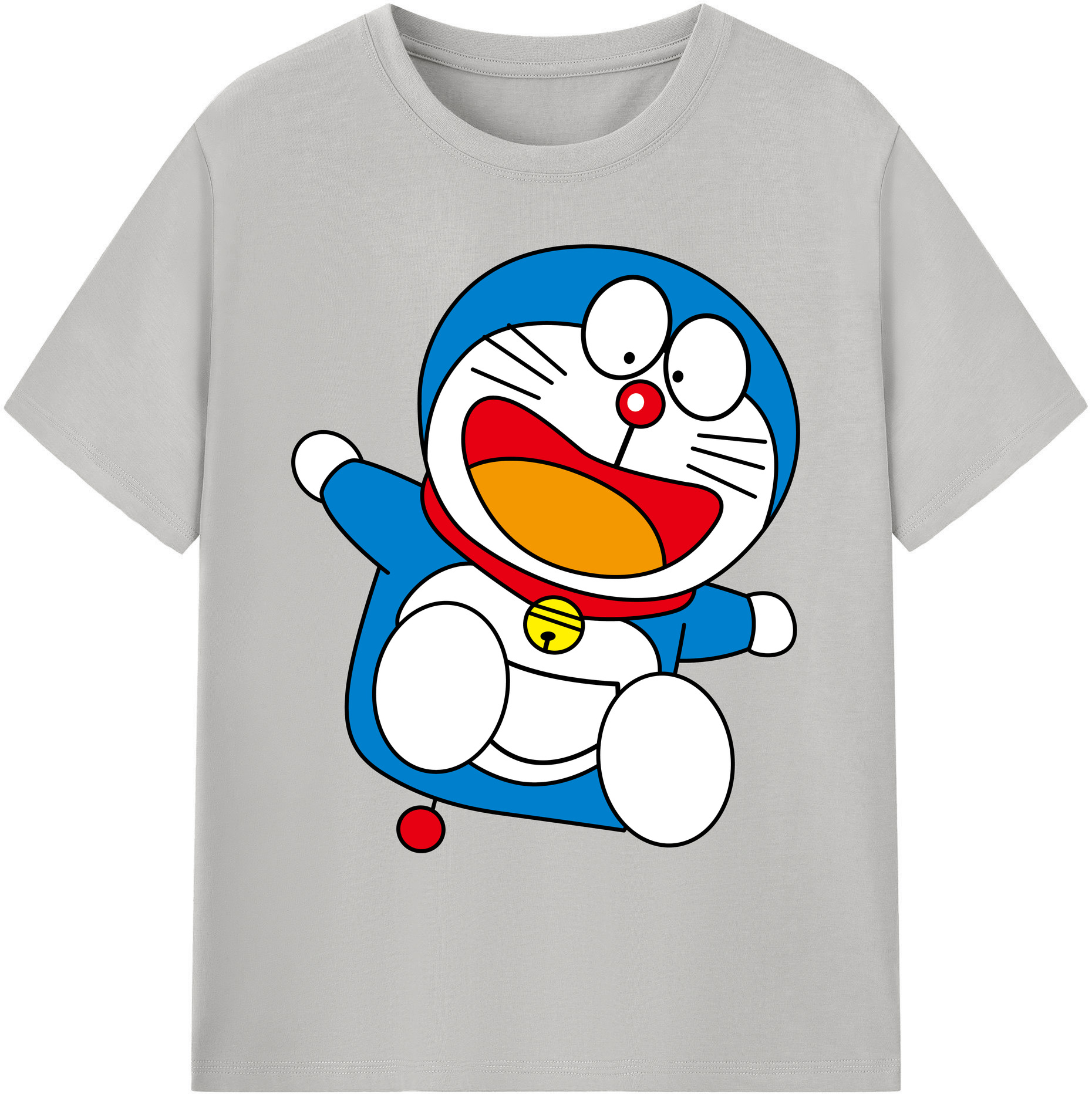 （画像用） ドラえもん Doraemon 綿100％ メンズ半袖Tシャツ｜肌触りやわらか＆通気性