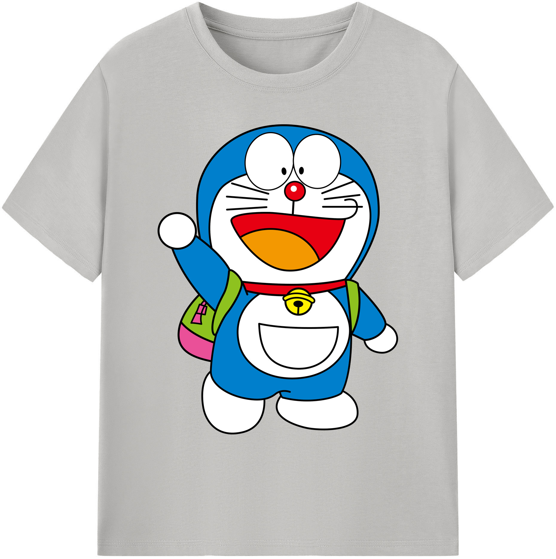 （画像用） ドラえもん Doraemon 綿100％ メンズ半袖Tシャツ｜肌触りやわらか＆通気性