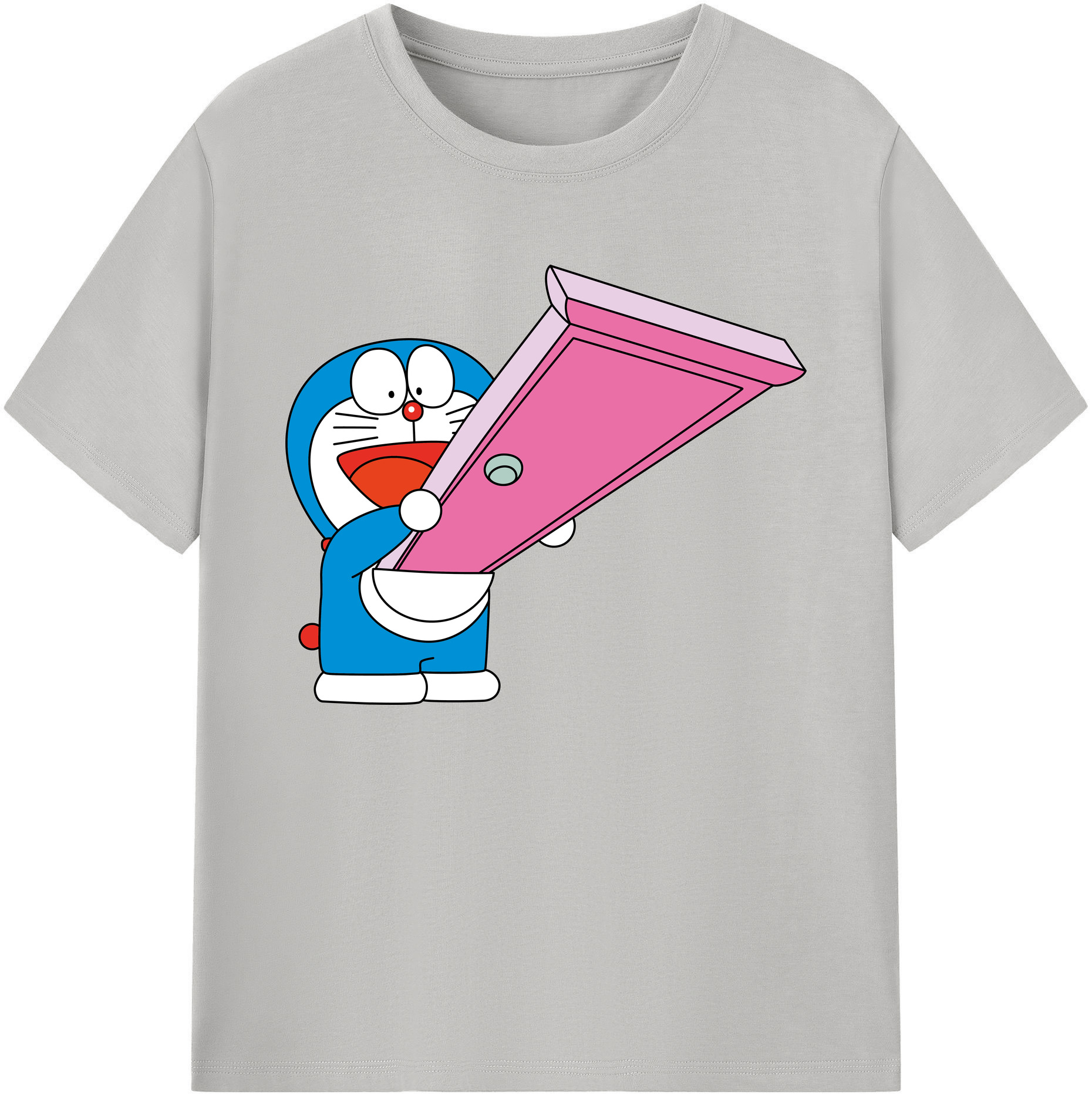 （画像用） ドラえもん Doraemon 綿100％ メンズ半袖Tシャツ｜肌触りやわらか＆通気性