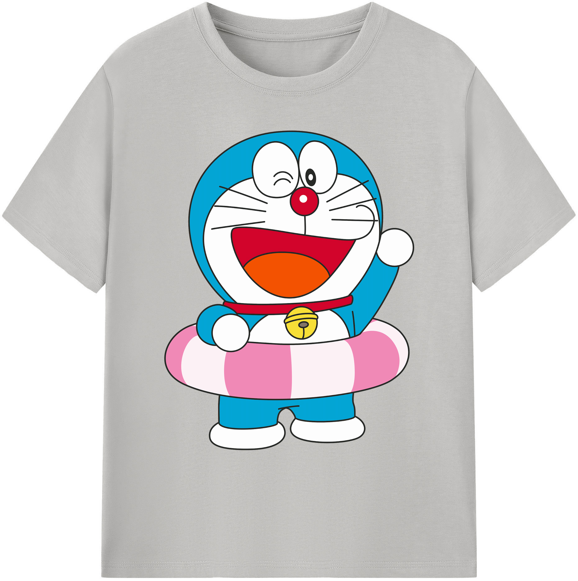 （画像用） ドラえもん Doraemon 綿100％ メンズ半袖Tシャツ｜肌触りやわらか＆通気性