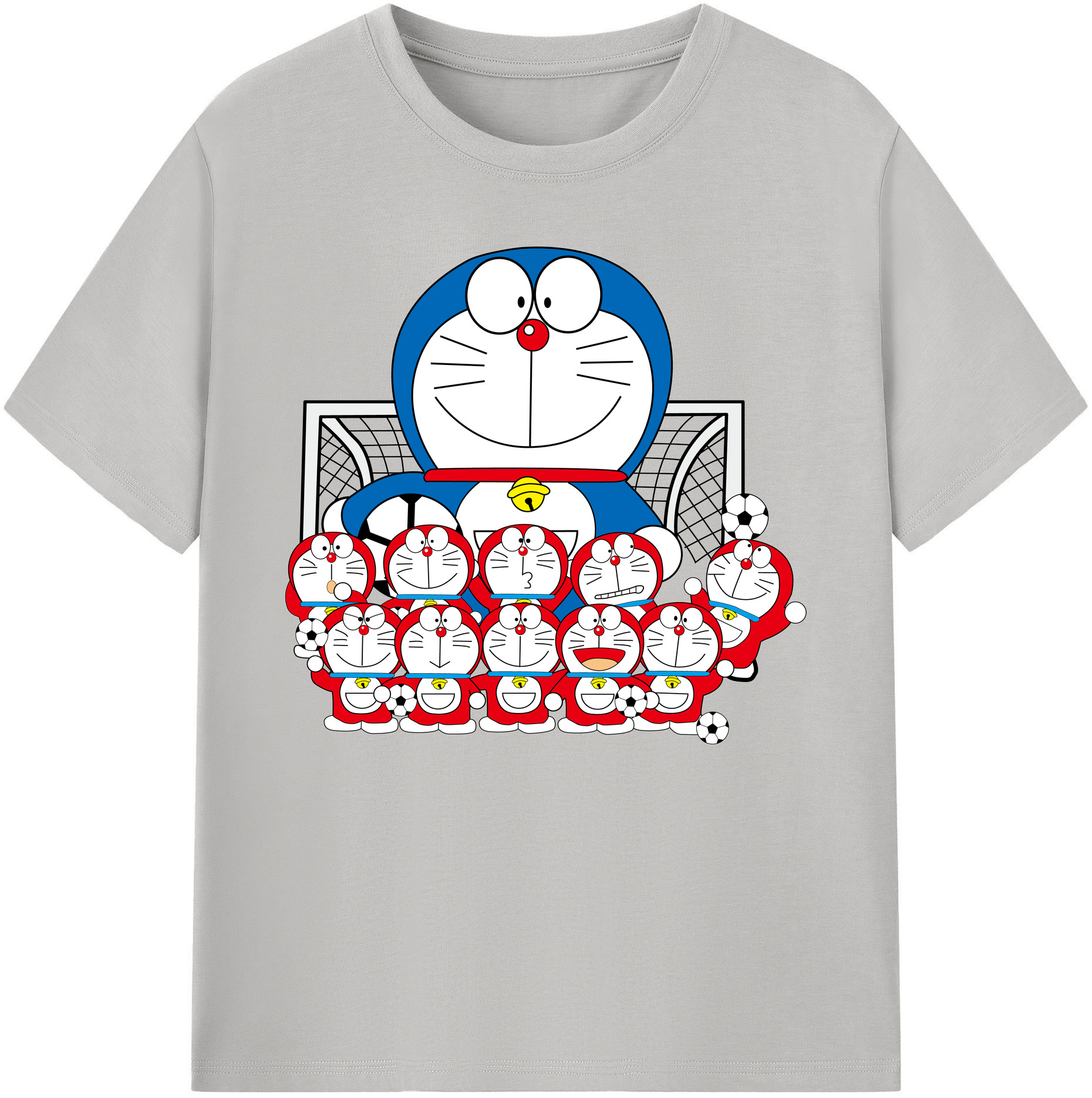 （画像用） ドラえもん Doraemon 綿100％ メンズ半袖Tシャツ｜肌触りやわらか＆通気性