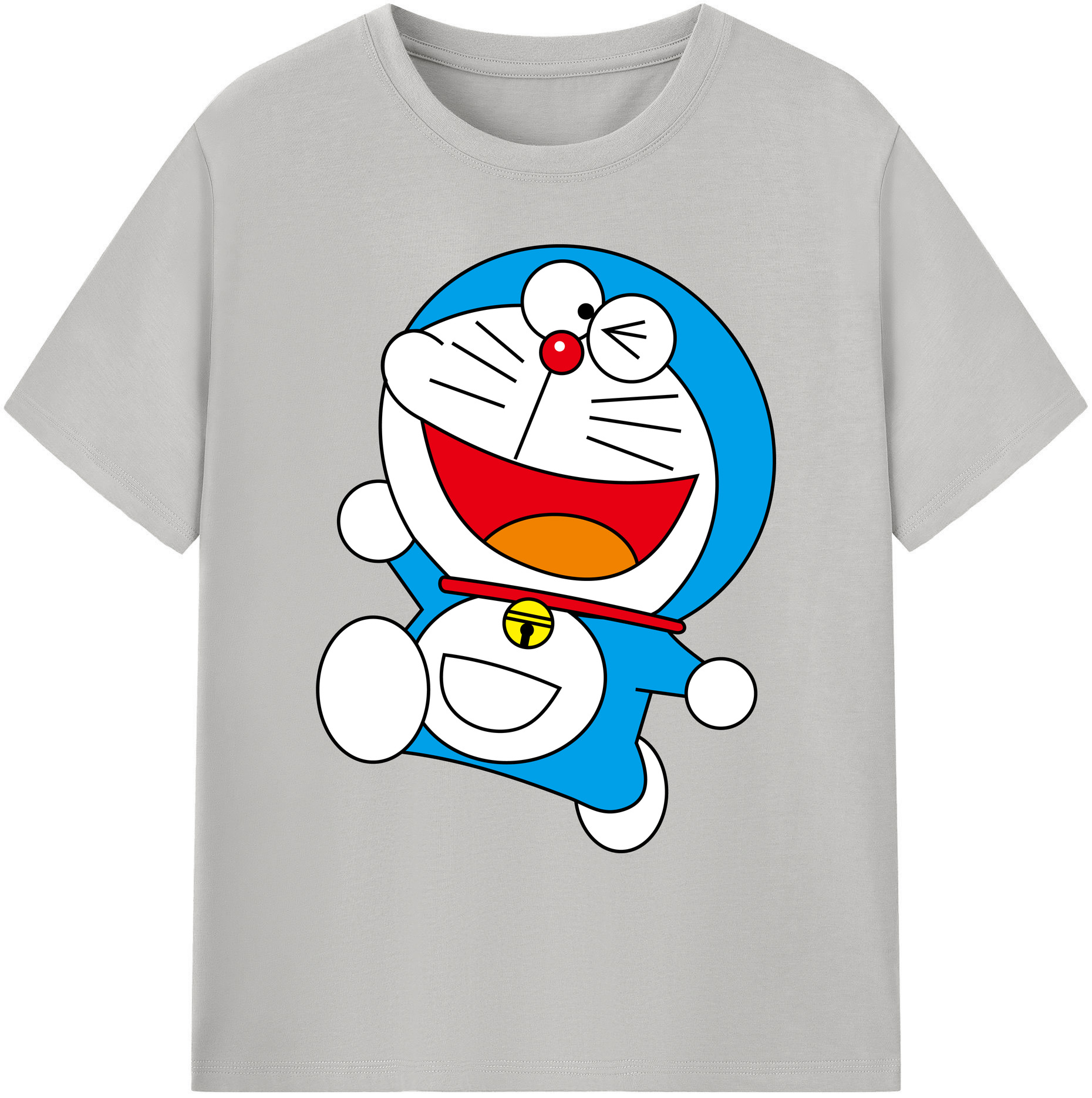 （画像用） ドラえもん Doraemon 綿100％ メンズ半袖Tシャツ｜肌触りやわらか＆通気性