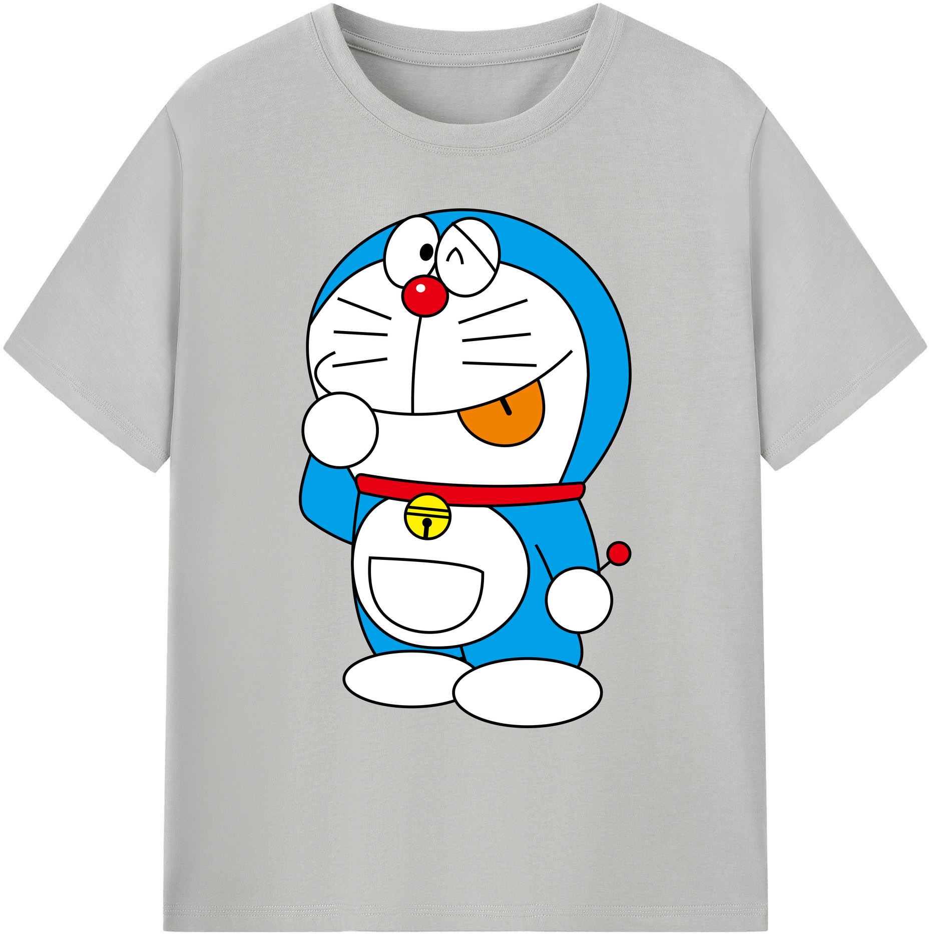 （画像用） ドラえもん Doraemon 綿100％ メンズ半袖Tシャツ｜肌触りやわらか＆通気性