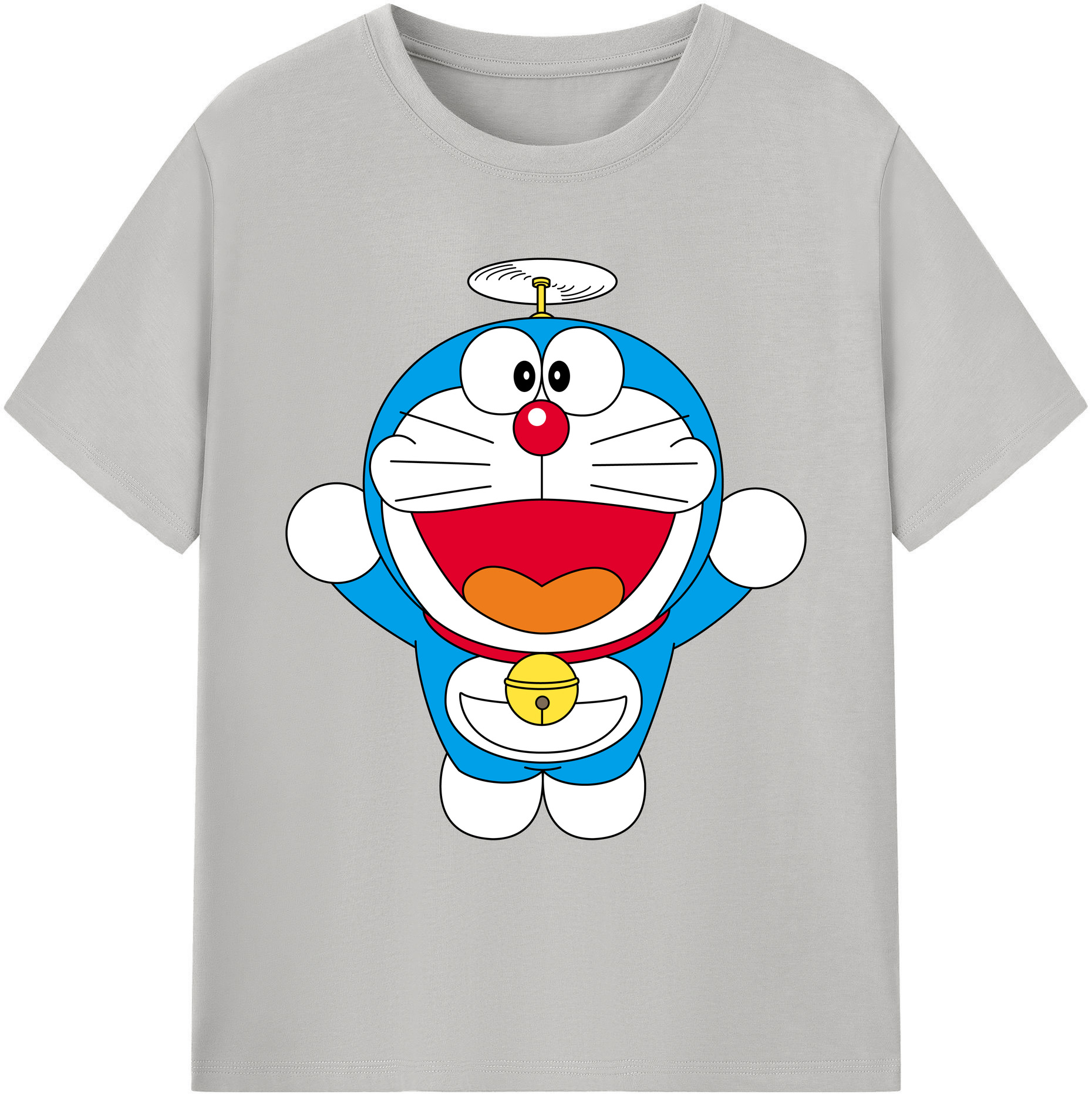 （画像用） ドラえもん Doraemon 綿100％ メンズ半袖Tシャツ｜肌触りやわらか＆通気性