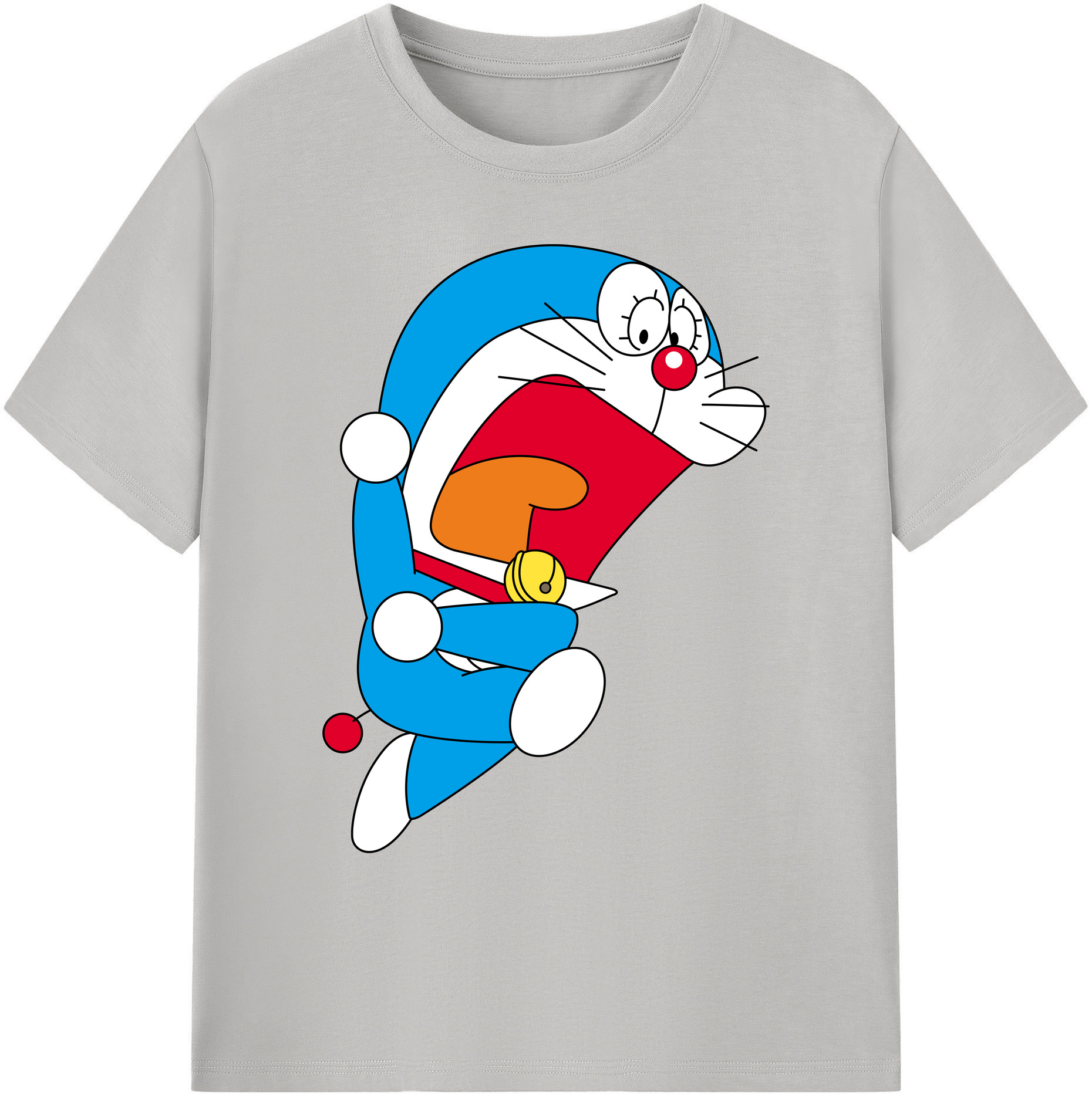 （画像用） ドラえもん Doraemon 綿100％ メンズ半袖Tシャツ｜肌触りやわらか＆通気性