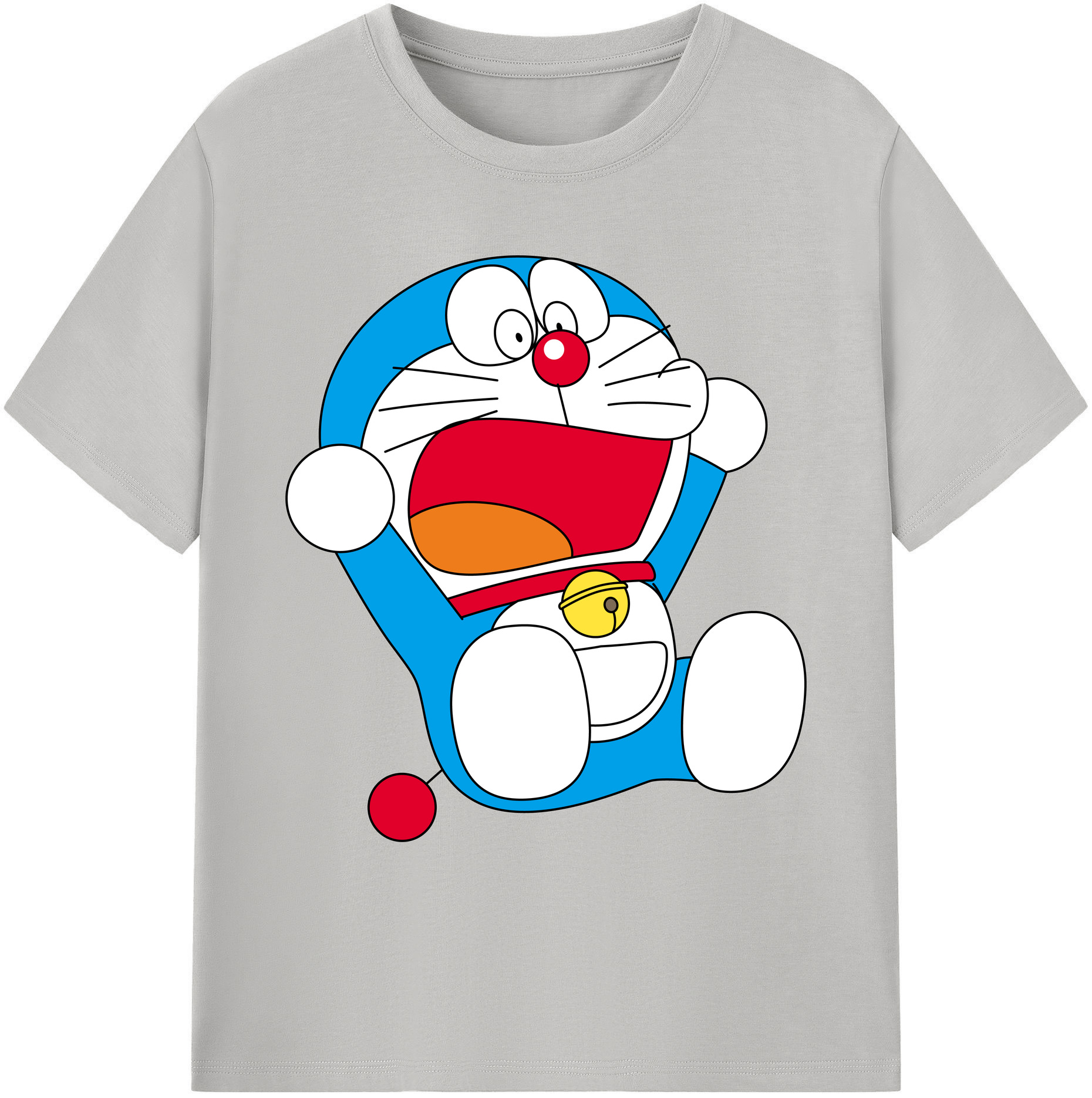 （画像用） ドラえもん Doraemon 綿100％ メンズ半袖Tシャツ｜肌触りやわらか＆通気性