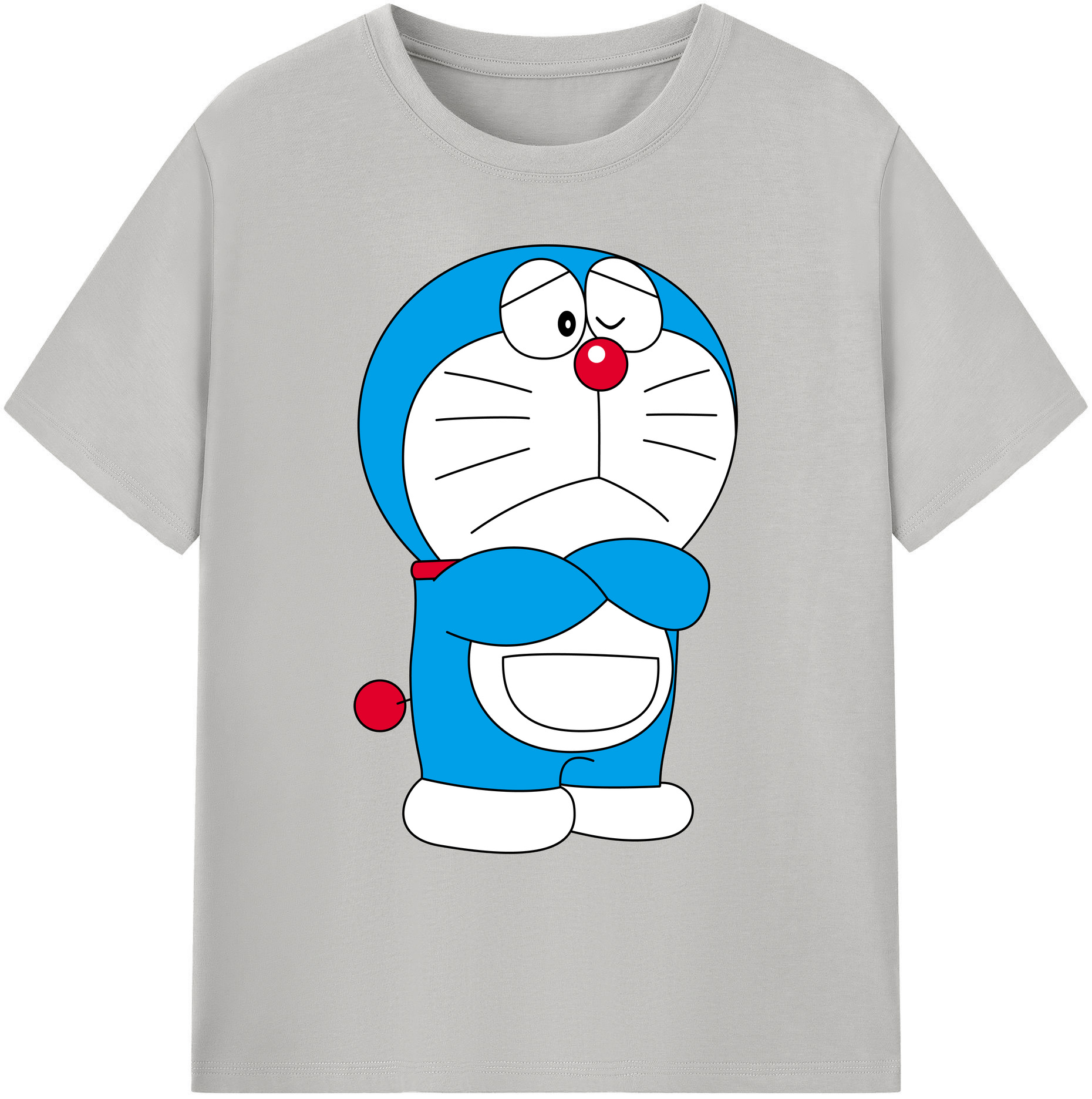 （画像用） ドラえもん Doraemon 綿100％ メンズ半袖Tシャツ｜肌触りやわらか＆通気性