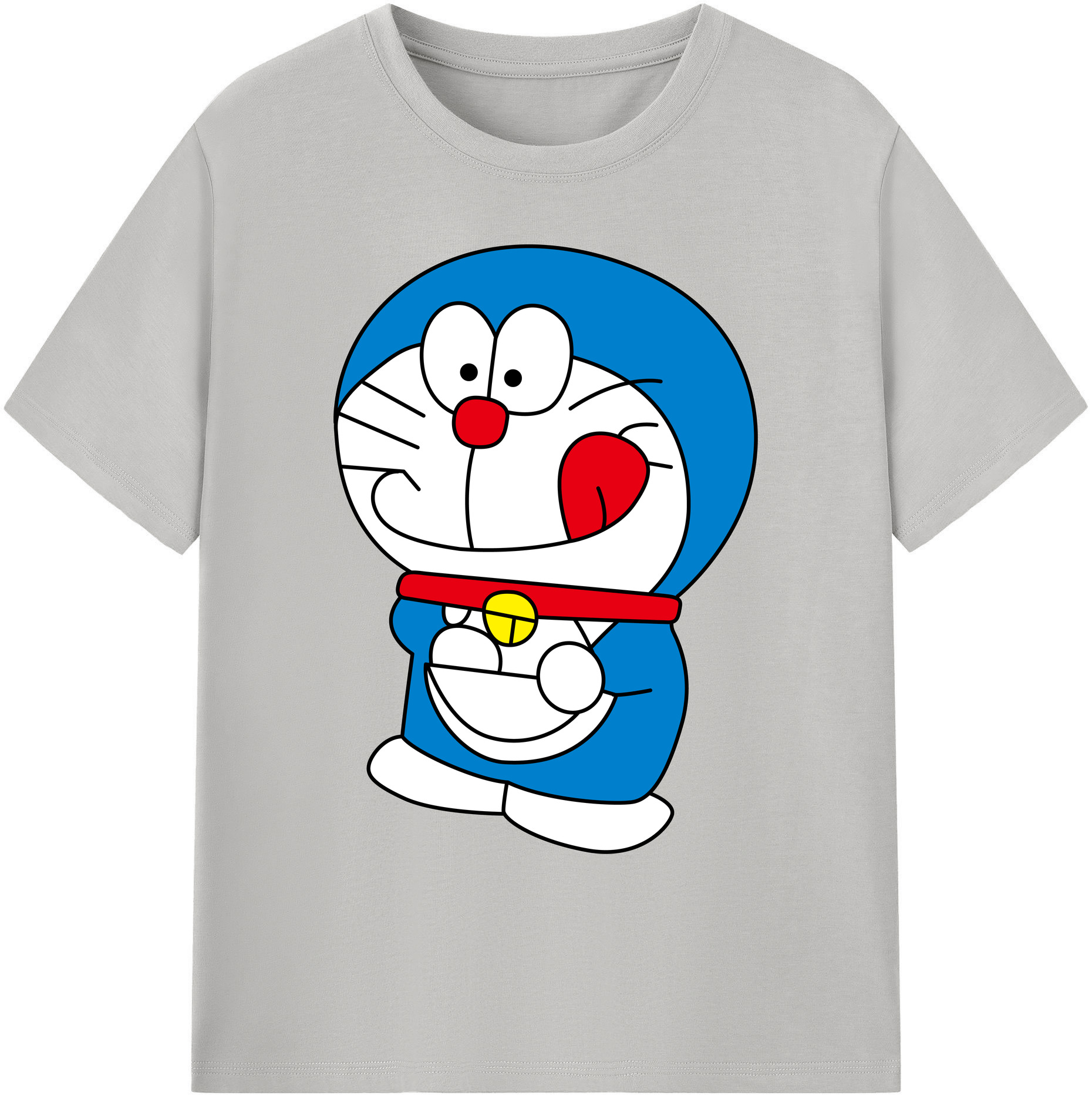 （画像用） ドラえもん Doraemon 綿100％ メンズ半袖Tシャツ｜肌触りやわらか＆通気性