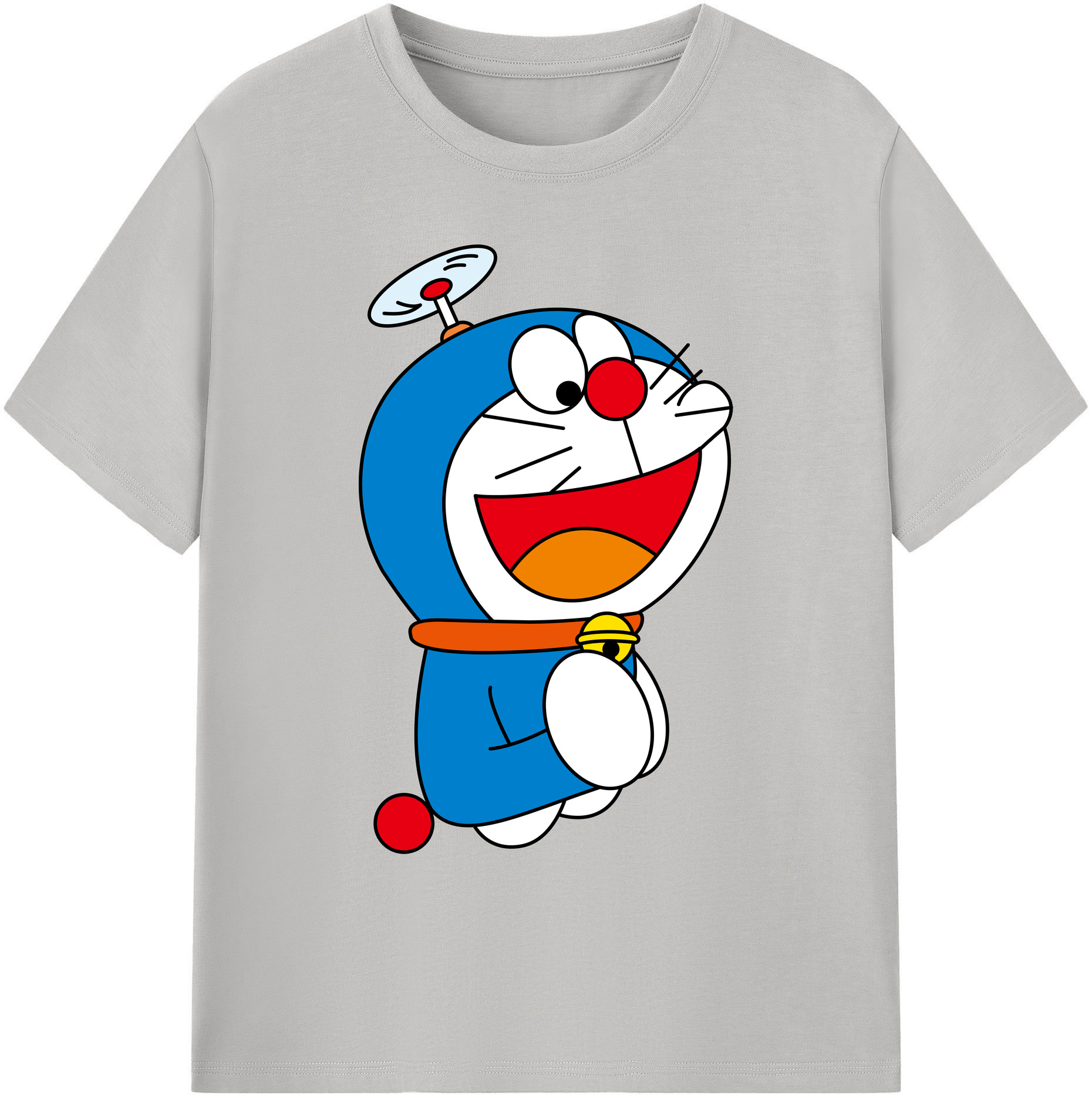 （画像用） ドラえもん Doraemon 綿100％ メンズ半袖Tシャツ｜肌触りやわらか＆通気性