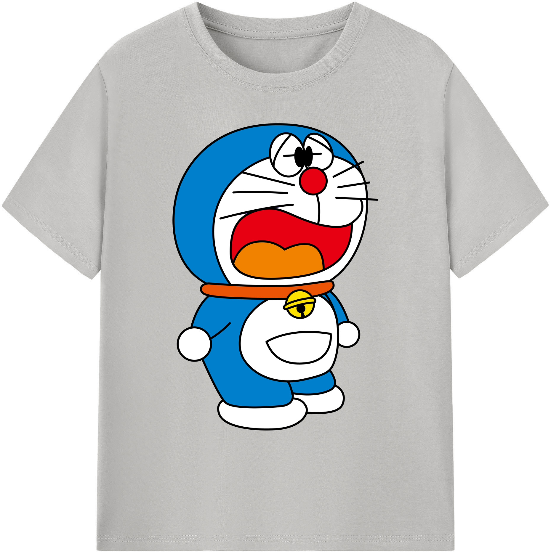 （画像用） ドラえもん Doraemon 綿100％ メンズ半袖Tシャツ｜肌触りやわらか＆通気性