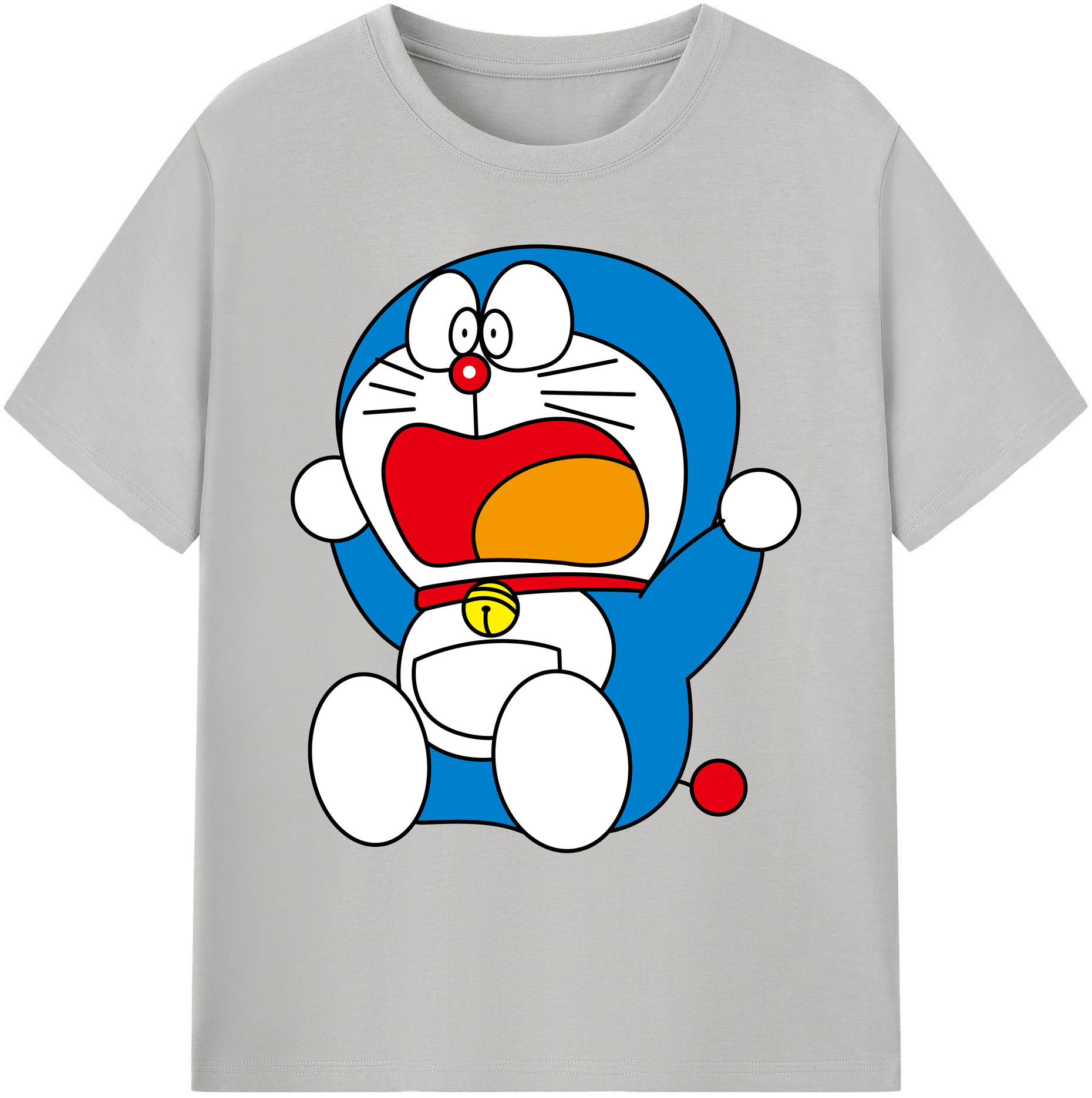 （画像用） ドラえもん Doraemon 綿100％ メンズ半袖Tシャツ｜肌触りやわらか＆通気性