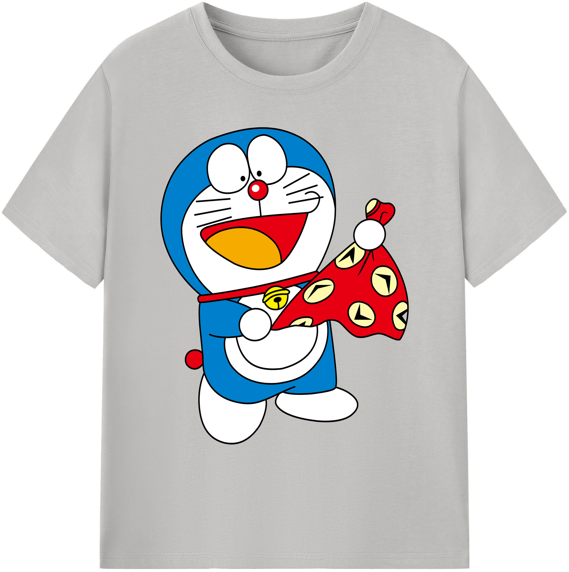 （画像用） ドラえもん Doraemon 綿100％ メンズ半袖Tシャツ｜肌触りやわらか＆通気性