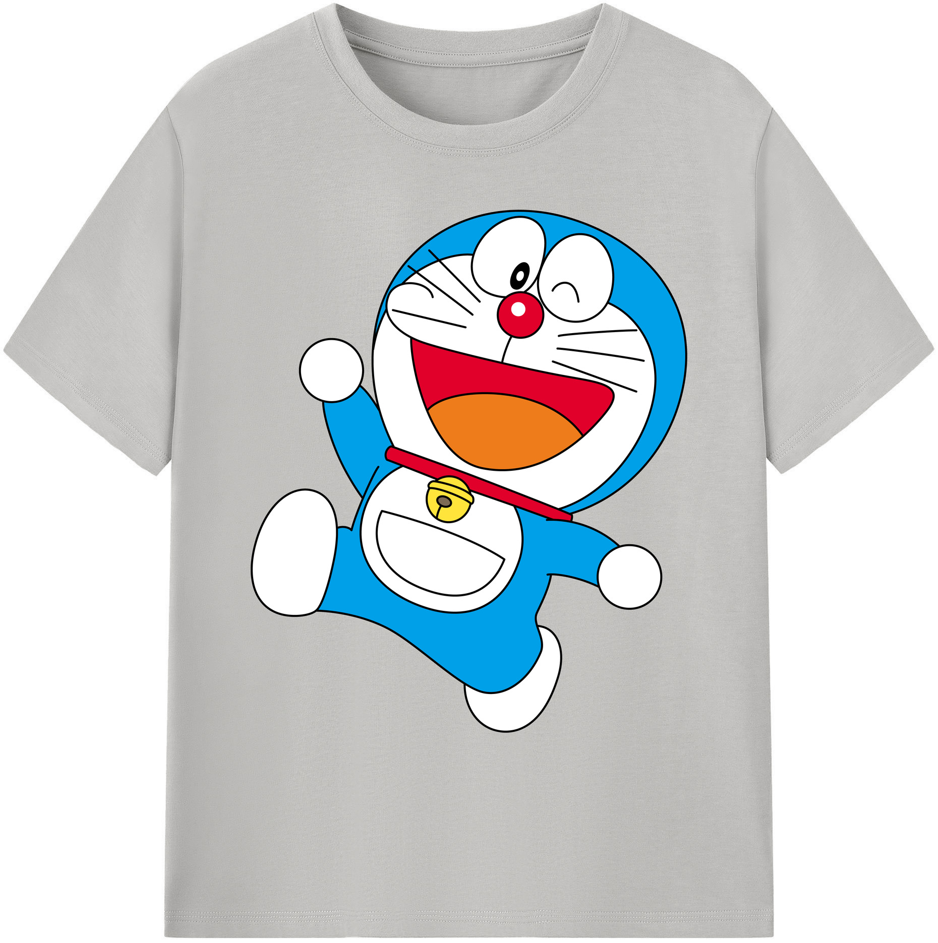 （画像用） ドラえもん Doraemon 綿100％ メンズ半袖Tシャツ｜肌触りやわらか＆通気性