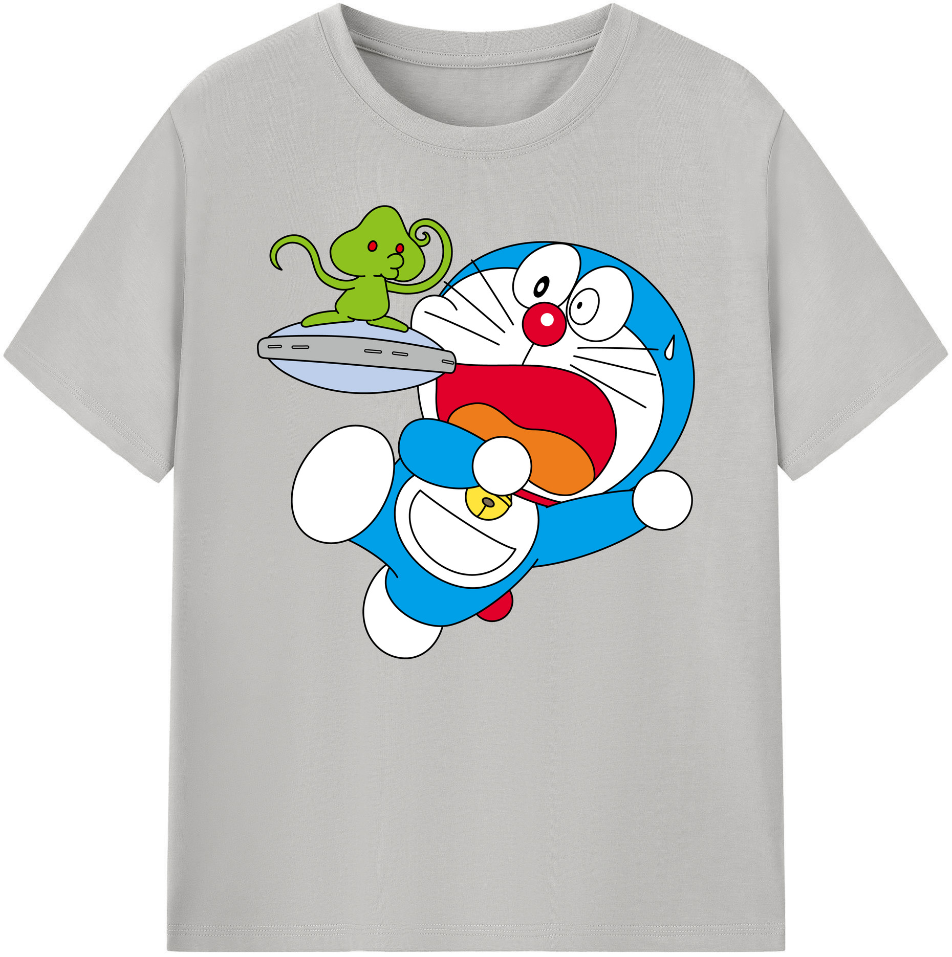 （画像用） ドラえもん Doraemon 綿100％ メンズ半袖Tシャツ｜肌触りやわらか＆通気性