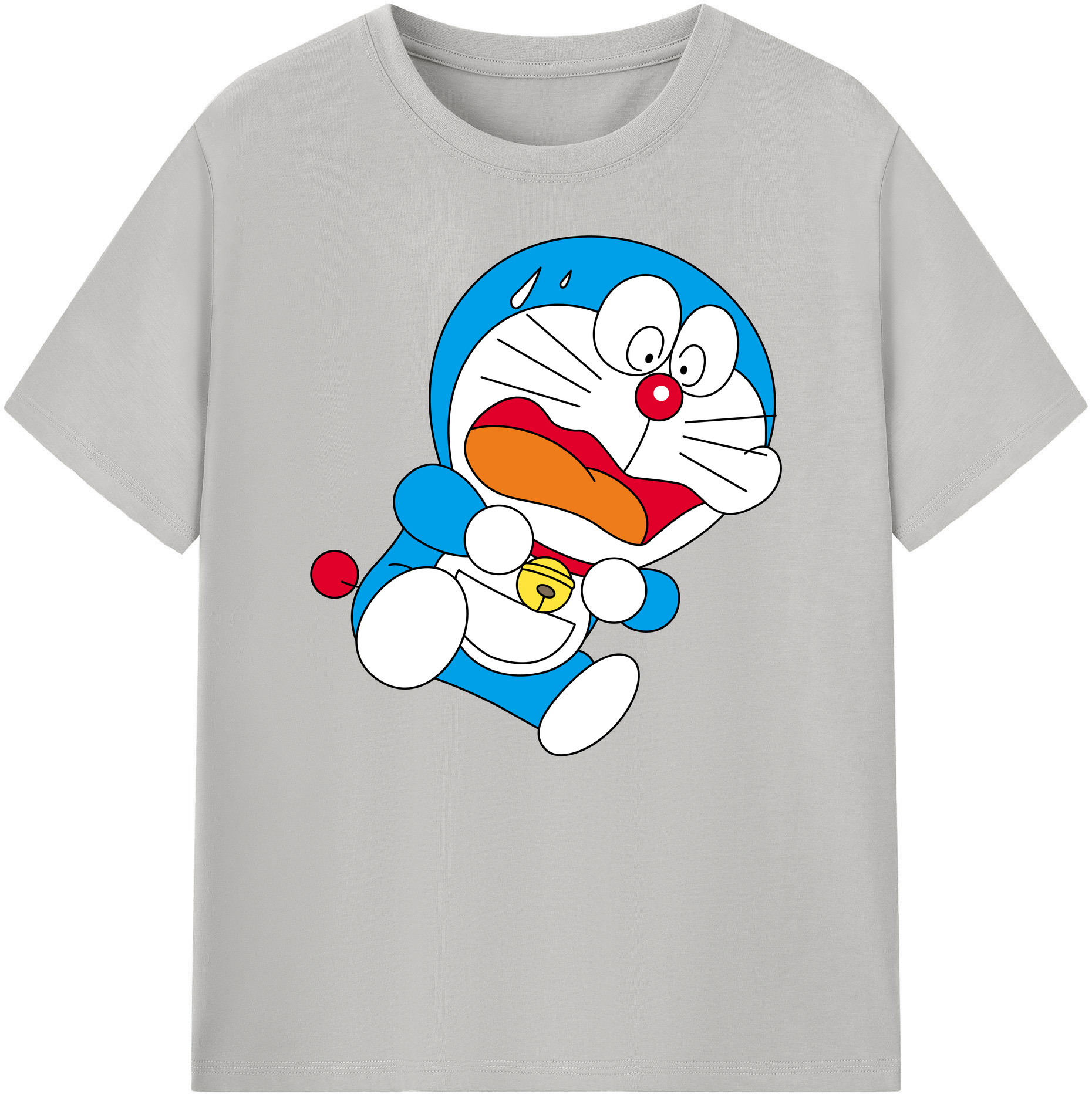 （画像用） ドラえもん Doraemon 綿100％ メンズ半袖Tシャツ｜肌触りやわらか＆通気性