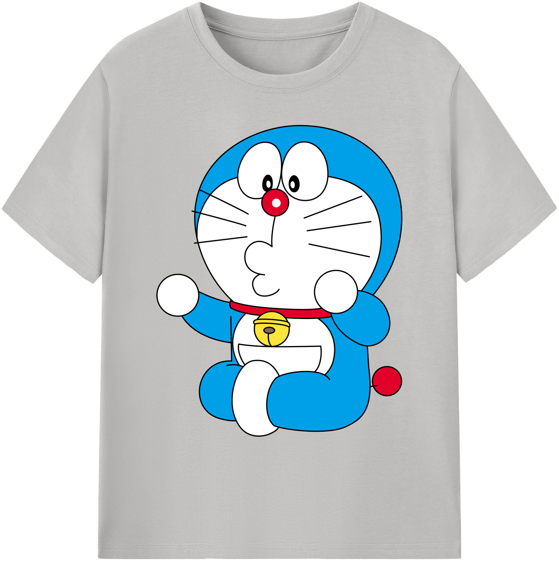 （画像用） ドラえもん Doraemon 綿100％ メンズ半袖Tシャツ｜肌触りやわらか＆通気性