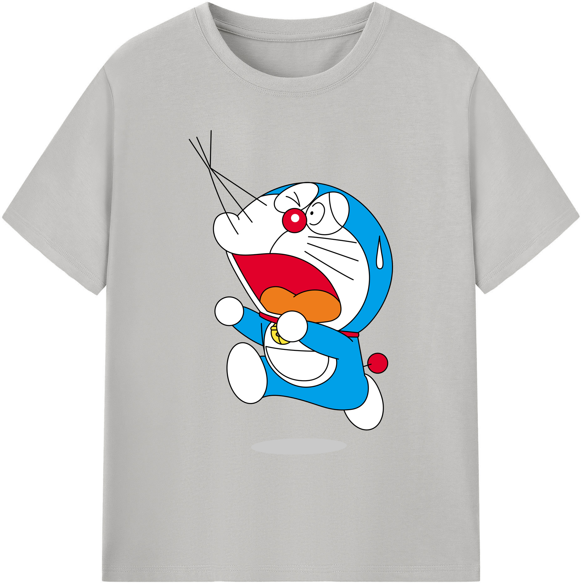 （画像用） ドラえもん Doraemon 綿100％ メンズ半袖Tシャツ｜肌触りやわらか＆通気性