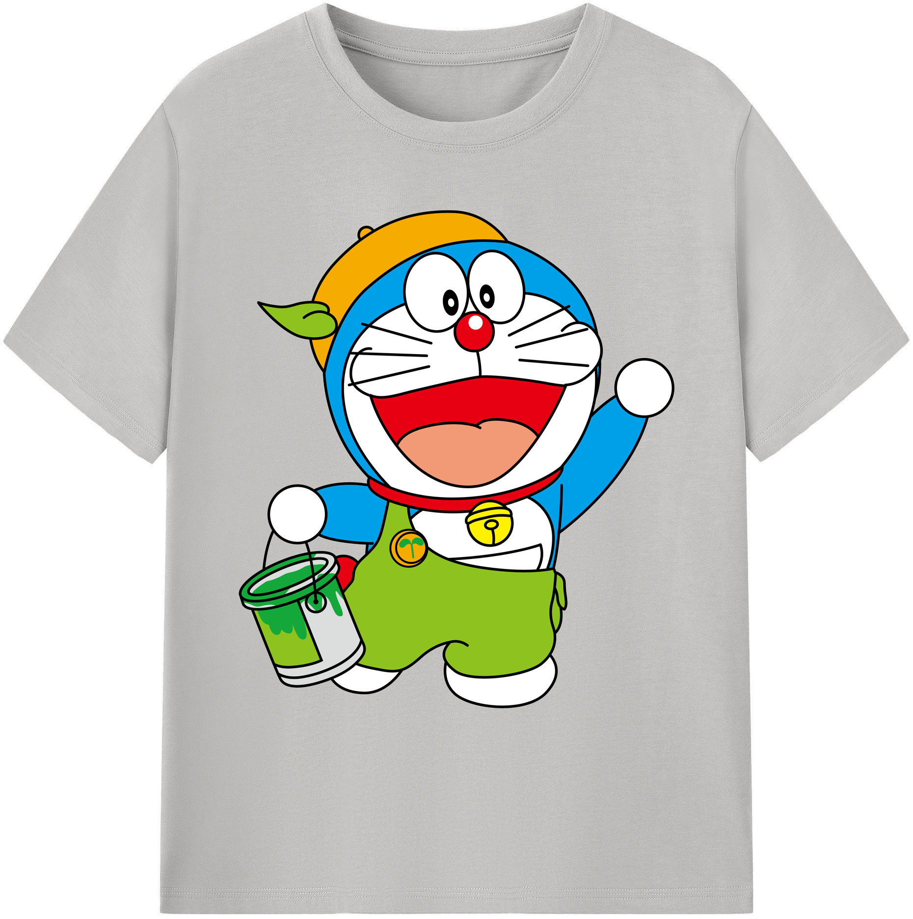 （画像用） ドラえもん Doraemon 綿100％ メンズ半袖Tシャツ｜肌触りやわらか＆通気性