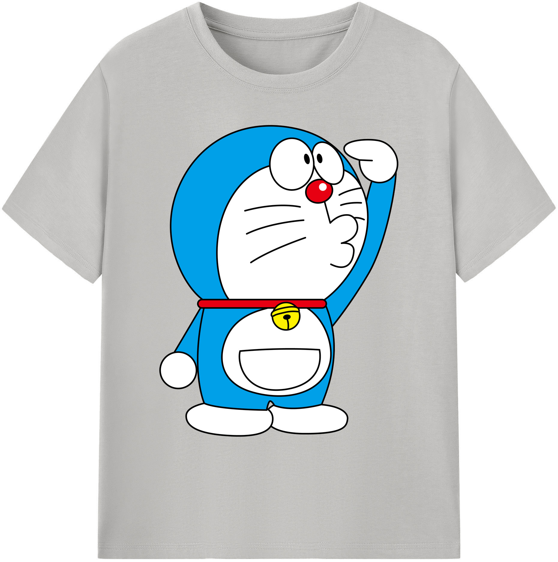 （画像用） ドラえもん Doraemon 綿100％ メンズ半袖Tシャツ｜肌触りやわらか＆通気性