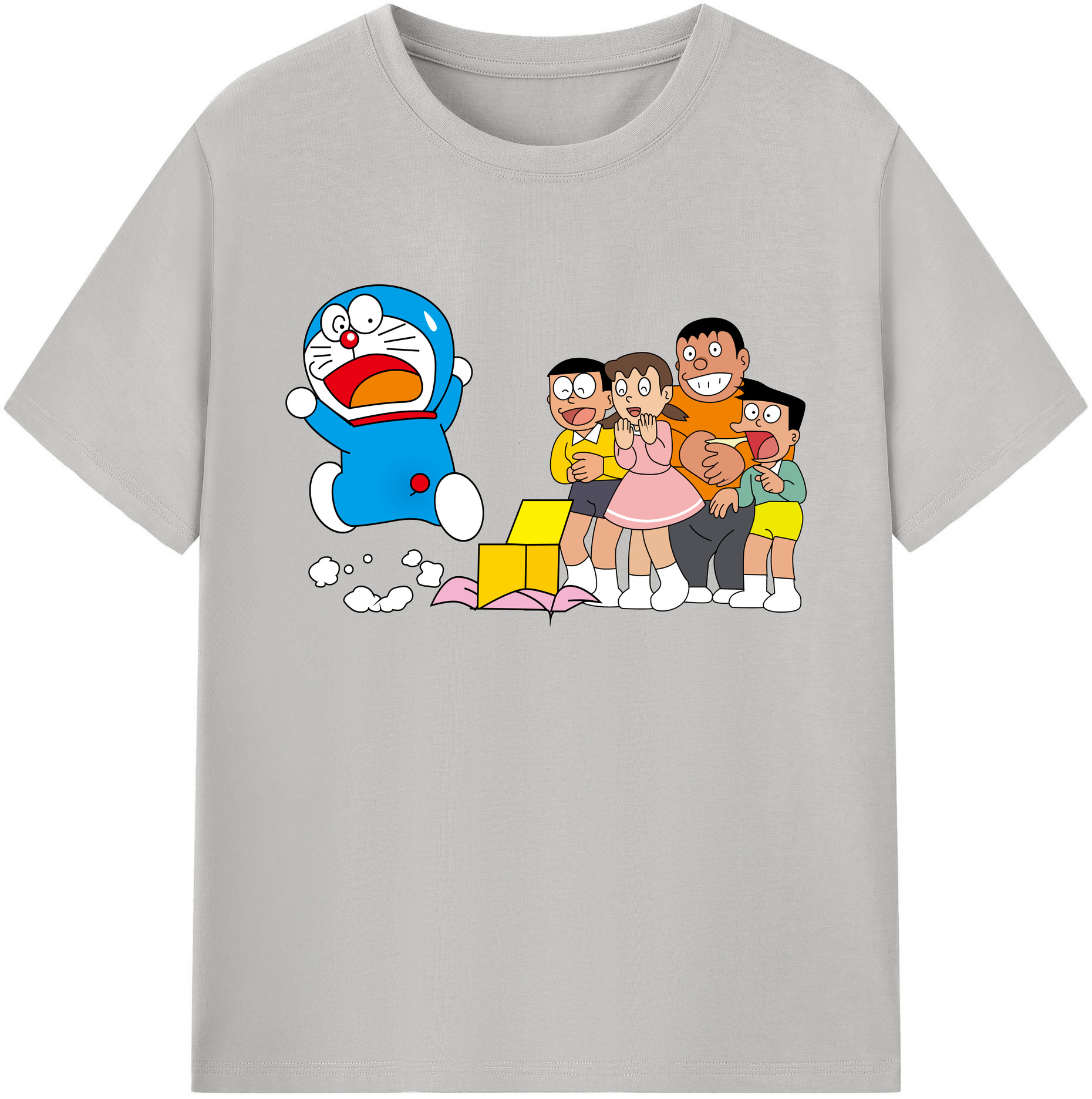 （画像用） ドラえもん 骨川 スネ夫 Doraemon Honekawa Suneo 綿100％ メンズ半袖Tシャツ｜肌触りやわらか＆通気性