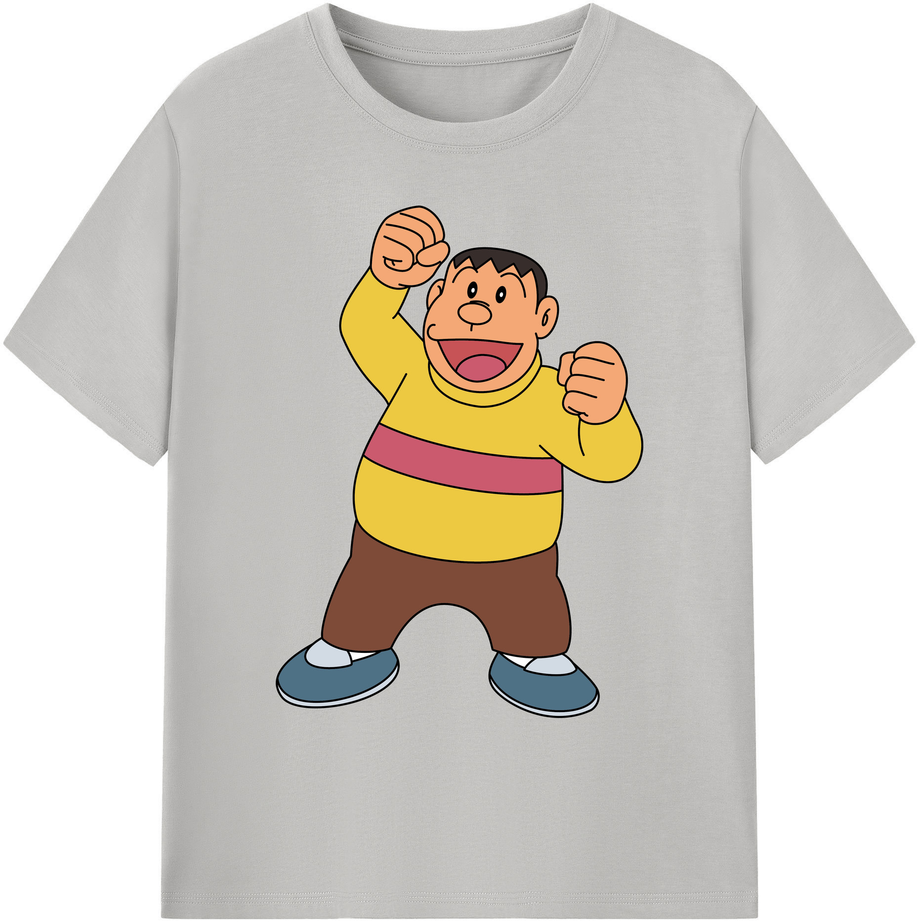 （画像用） ドラえもん 剛田武 Doraemon Gouta Takeshi 綿100％ メンズ半袖Tシャツ｜肌触りやわらか＆通気性
