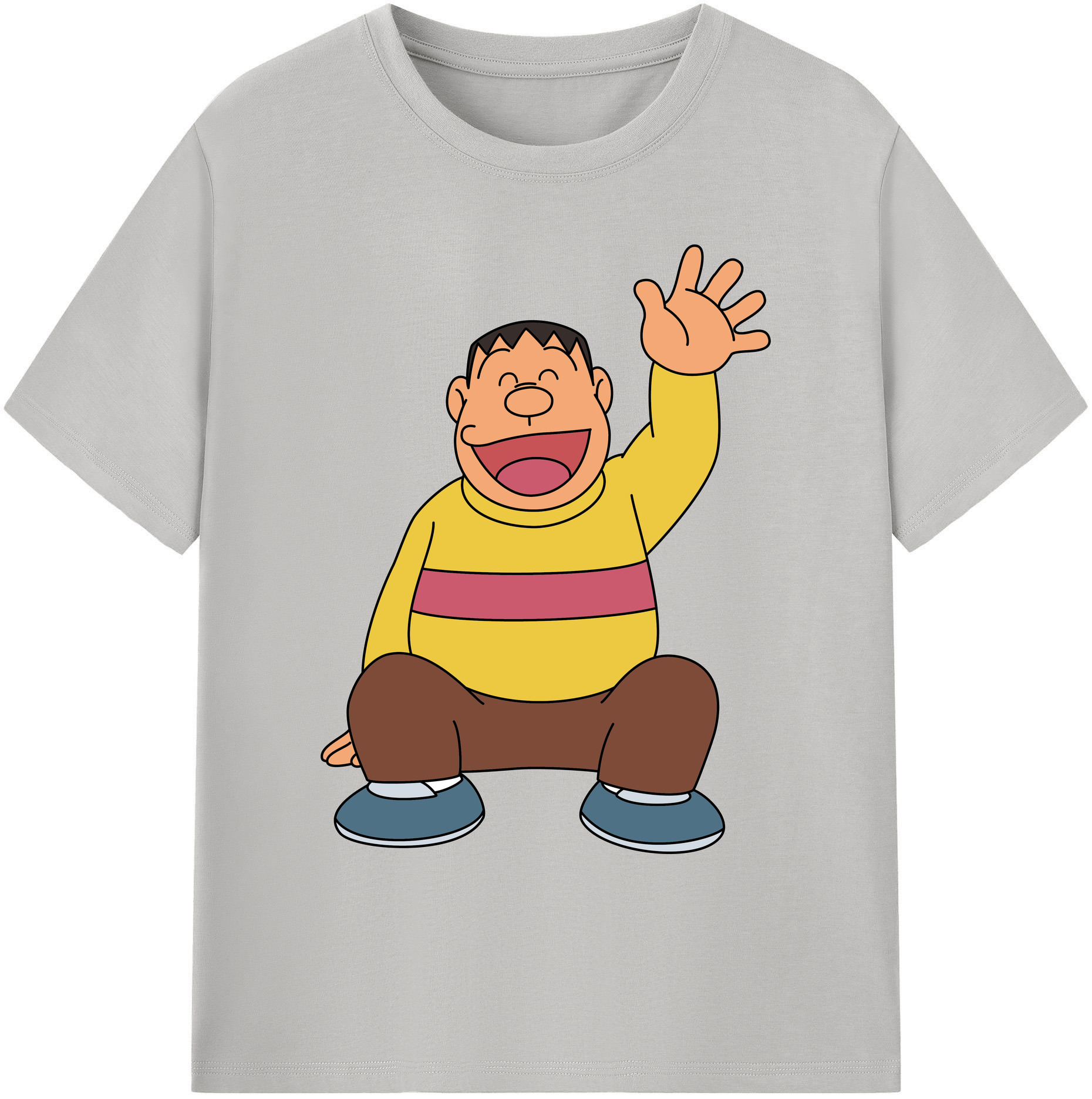 （画像用） ドラえもん 剛田武 Doraemon Gouta Takeshi 綿100％ メンズ半袖Tシャツ｜肌触りやわらか＆通気性