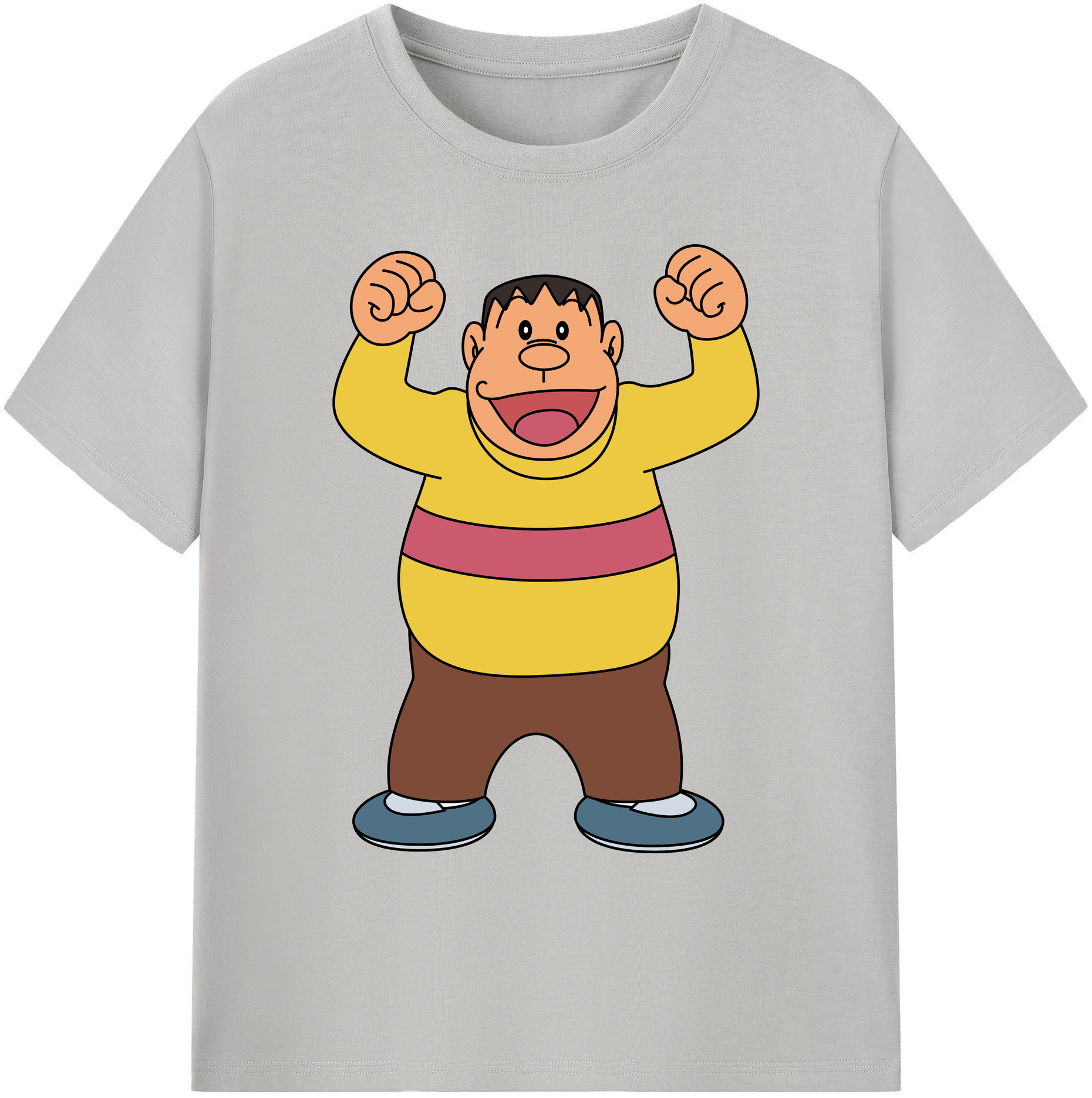 （画像用） ドラえもん 剛田武 Doraemon Gouta Takeshi 綿100％ メンズ半袖Tシャツ｜肌触りやわらか＆通気性