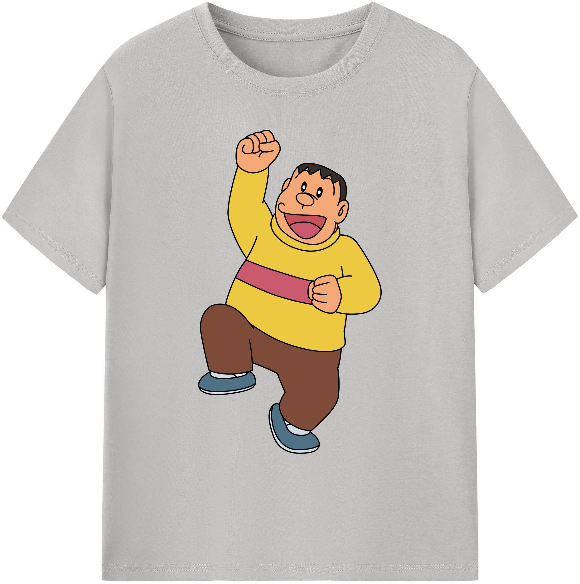 （画像用） ドラえもん 剛田武 Doraemon Gouta Takeshi 綿100％ メンズ半袖Tシャツ｜肌触りやわらか＆通気性