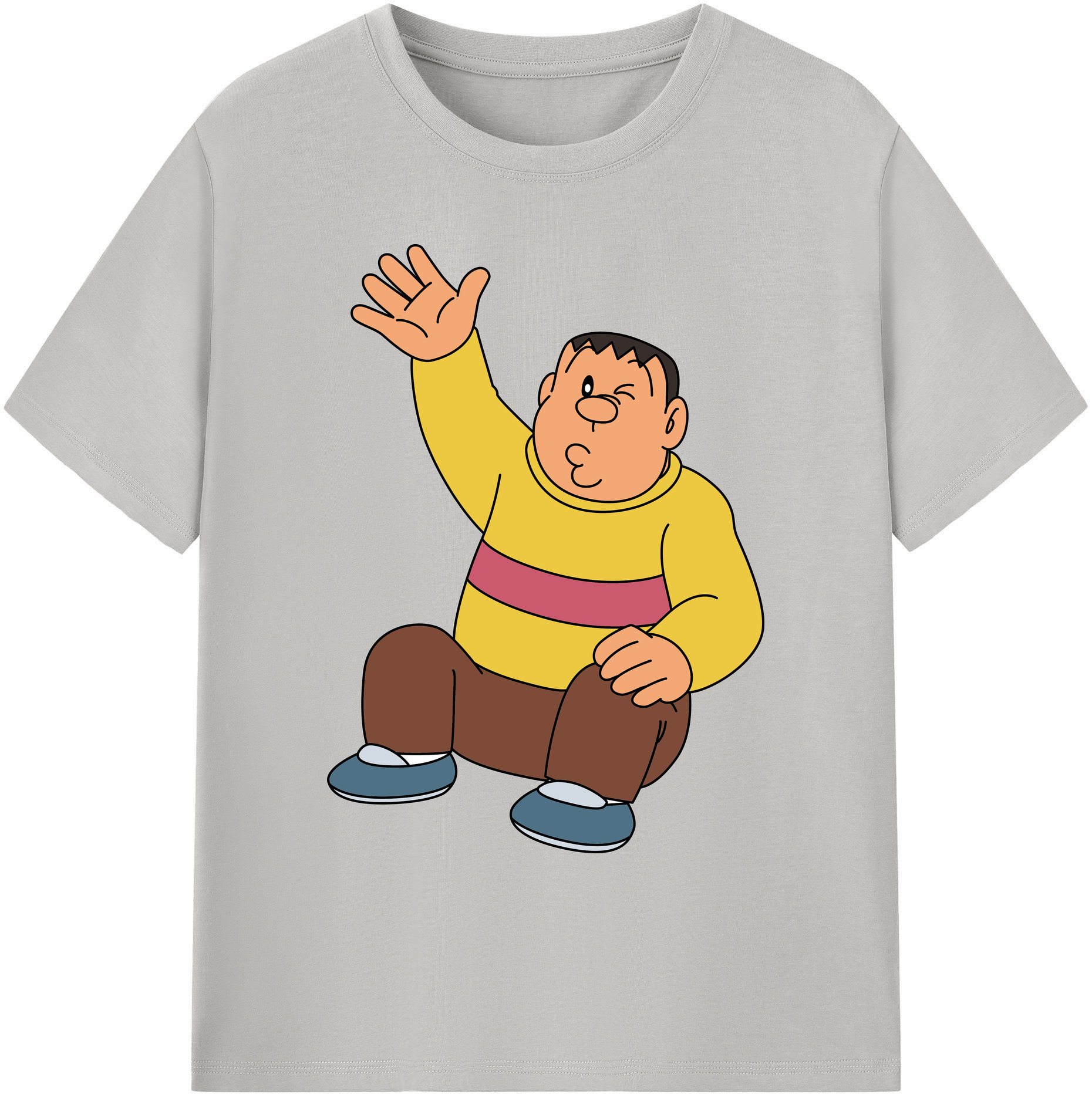 （画像用） ドラえもん 剛田武 Doraemon Gouta Takeshi 綿100％ メンズ半袖Tシャツ｜肌触りやわらか＆通気性