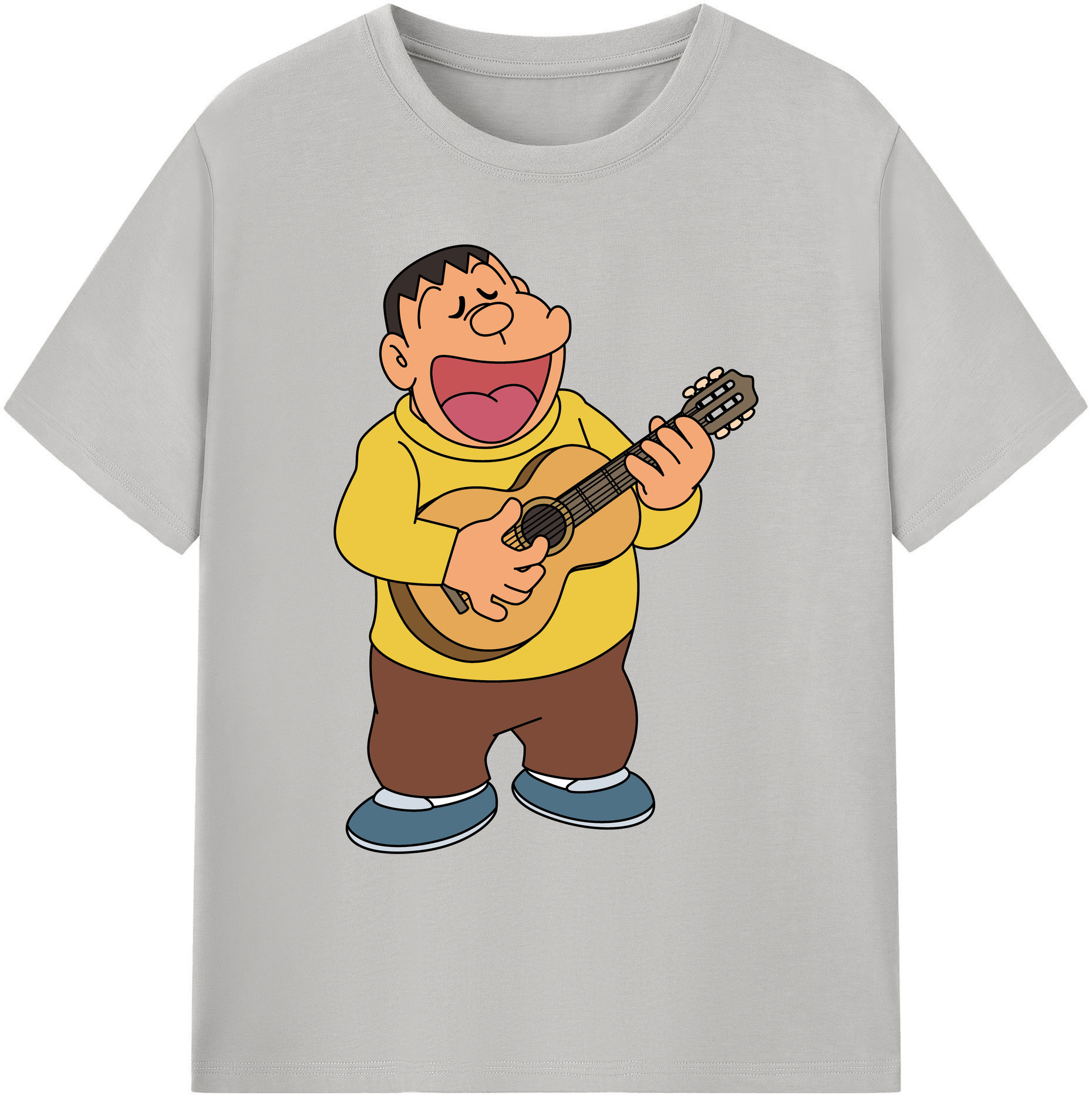 （画像用） ドラえもん 剛田武 Doraemon Gouta Takeshi 綿100％ メンズ半袖Tシャツ｜肌触りやわらか＆通気性