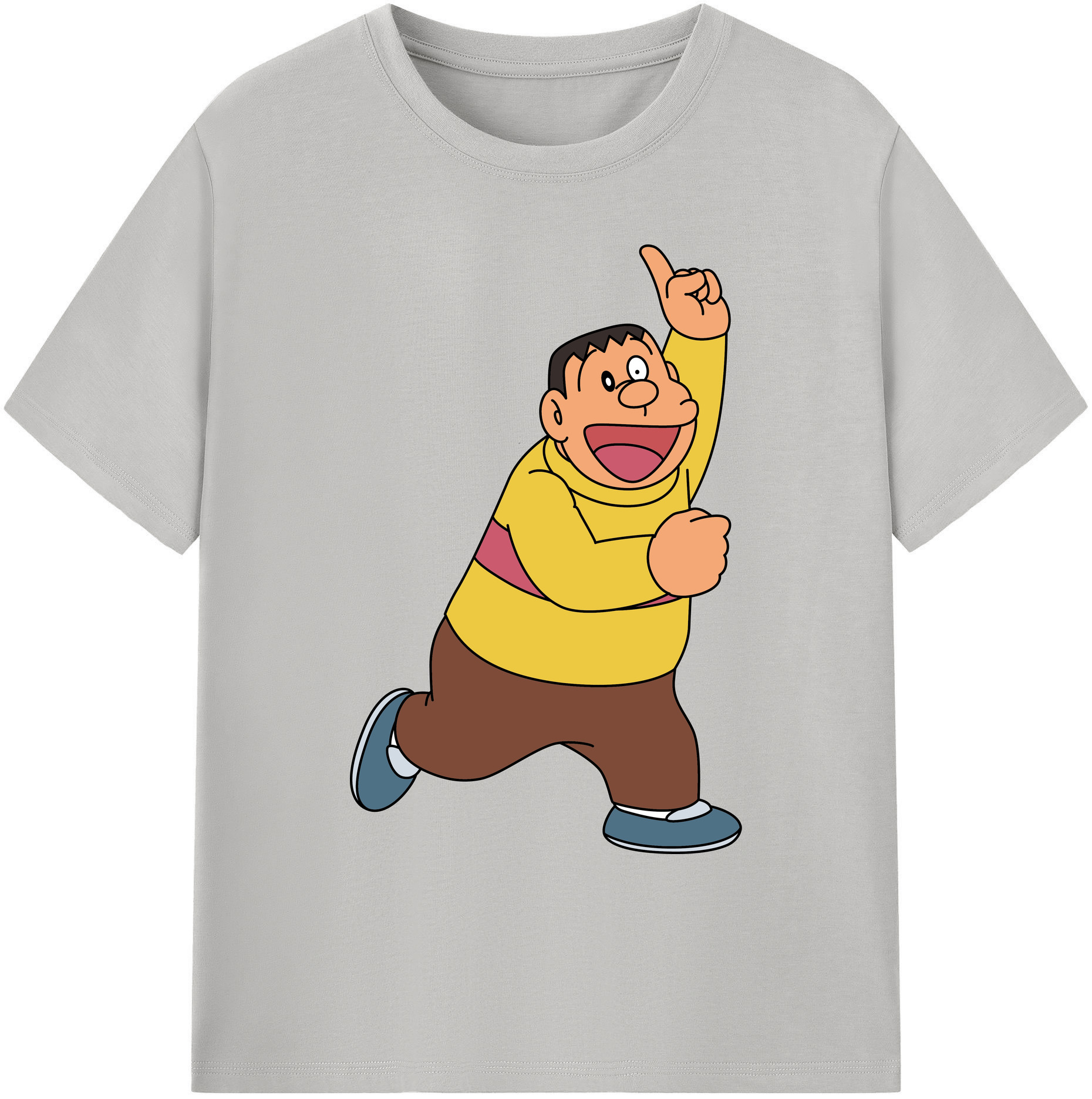 （画像用） ドラえもん 剛田武 Doraemon Gouta Takeshi 綿100％ メンズ半袖Tシャツ｜肌触りやわらか＆通気性