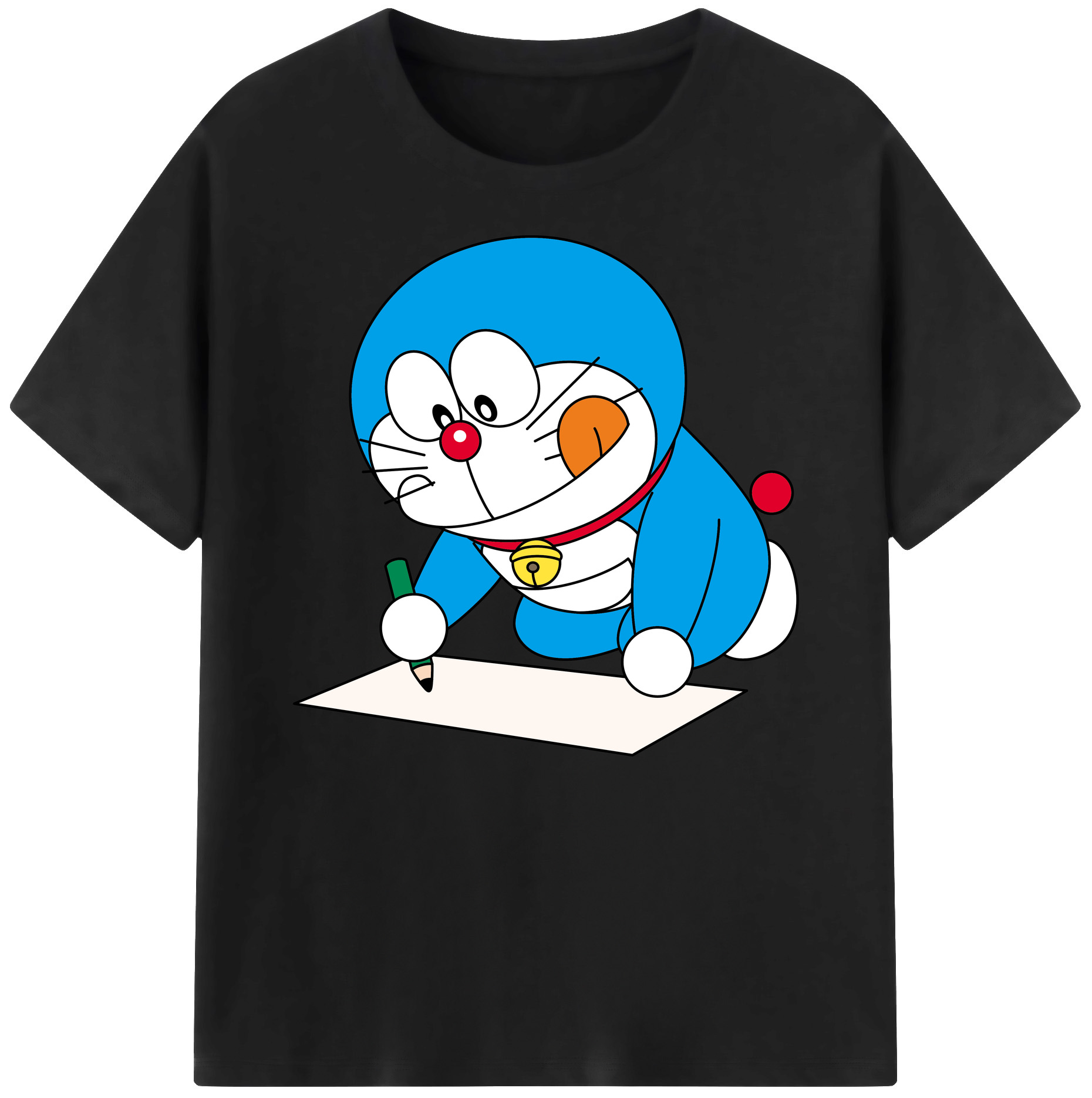 （画像用） ドラえもん Doraemon 綿100％ メンズ半袖Tシャツ｜肌触りやわらか＆通気性