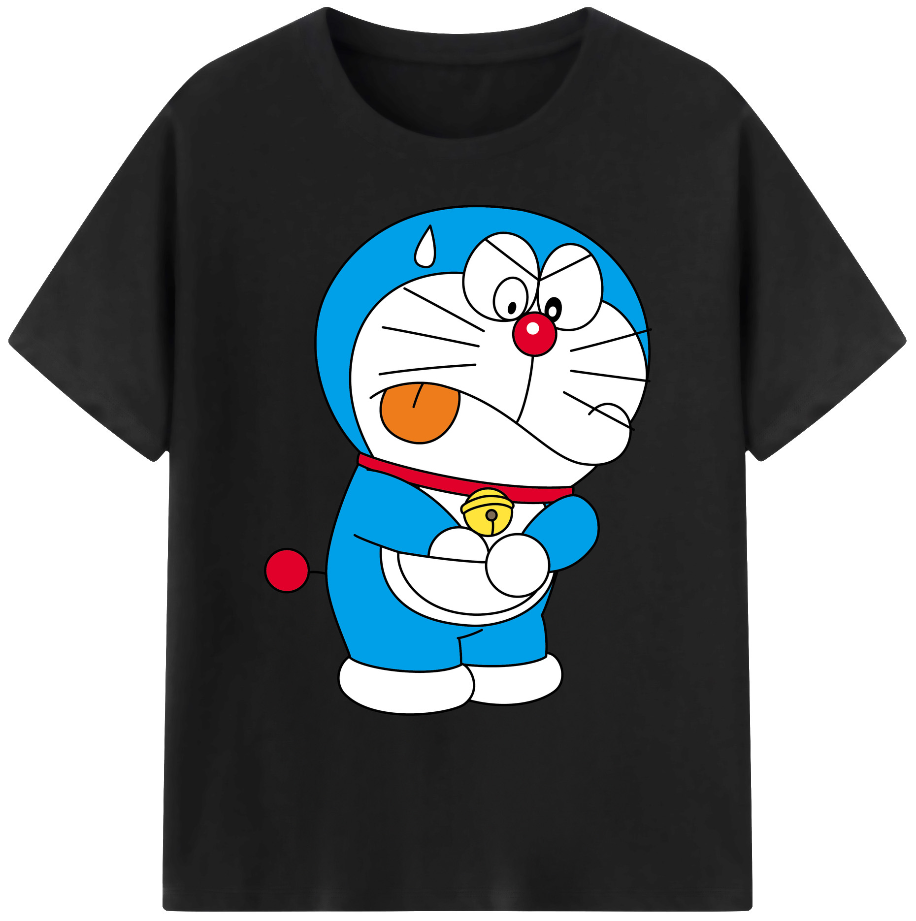 （画像用） ドラえもん Doraemon 綿100％ メンズ半袖Tシャツ｜肌触りやわらか＆通気性