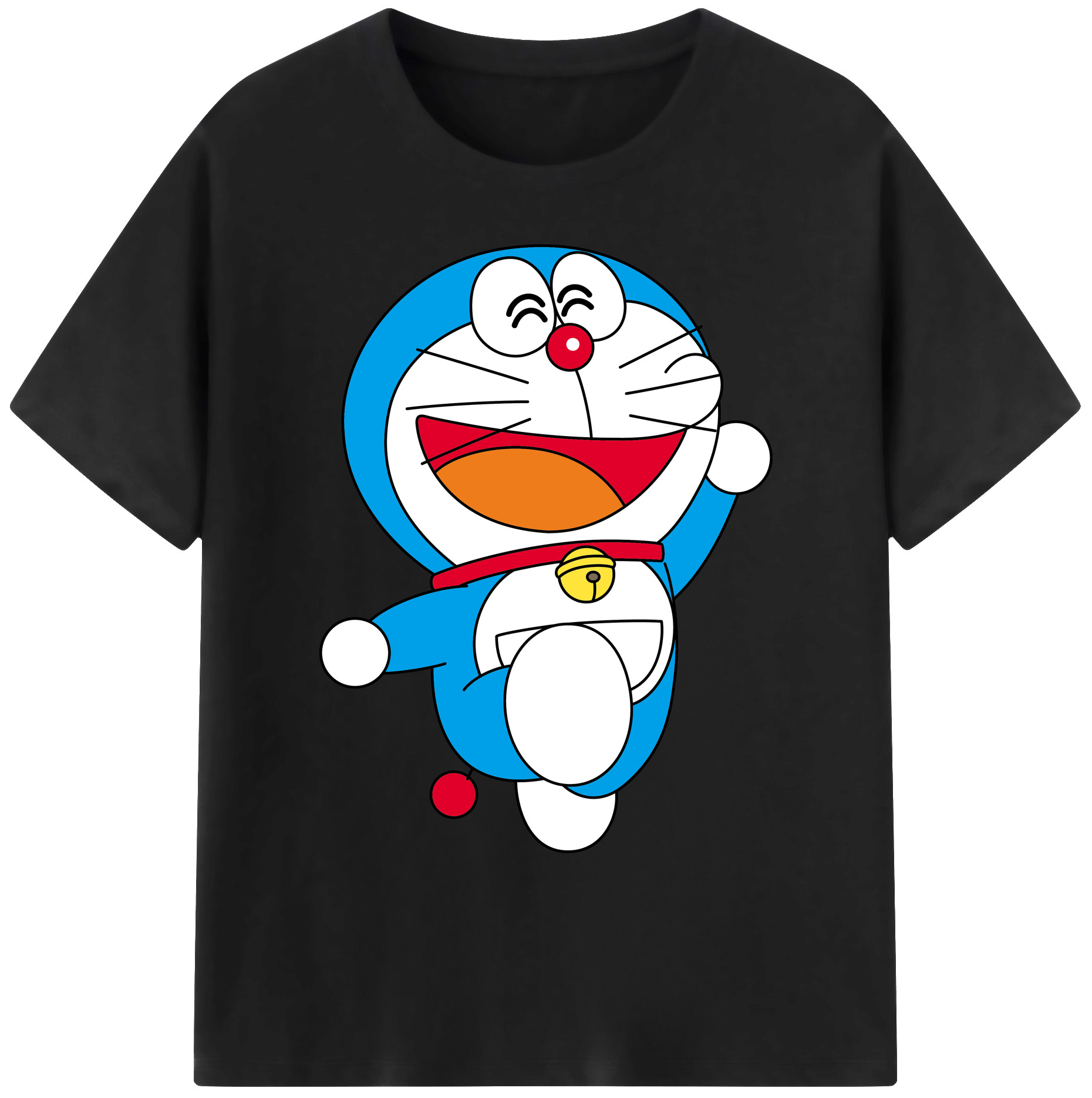 （画像用） ドラえもん Doraemon 綿100％ メンズ半袖Tシャツ｜肌触りやわらか＆通気性