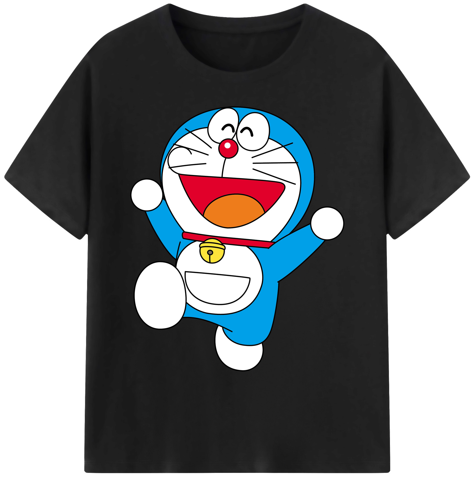 （画像用） ドラえもん Doraemon 綿100％ メンズ半袖Tシャツ｜肌触りやわらか＆通気性