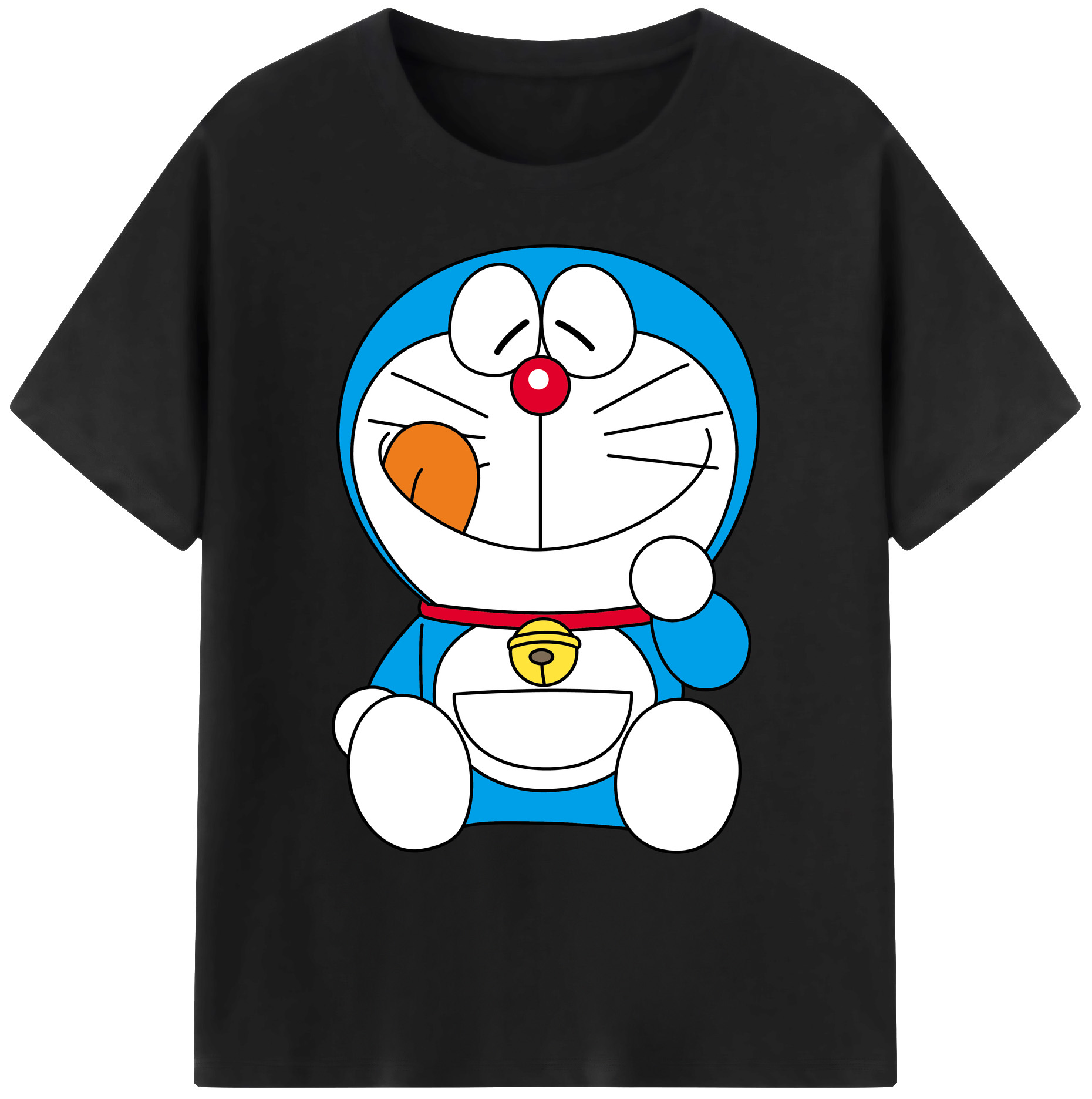 （画像用） ドラえもん Doraemon 綿100％ メンズ半袖Tシャツ｜肌触りやわらか＆通気性