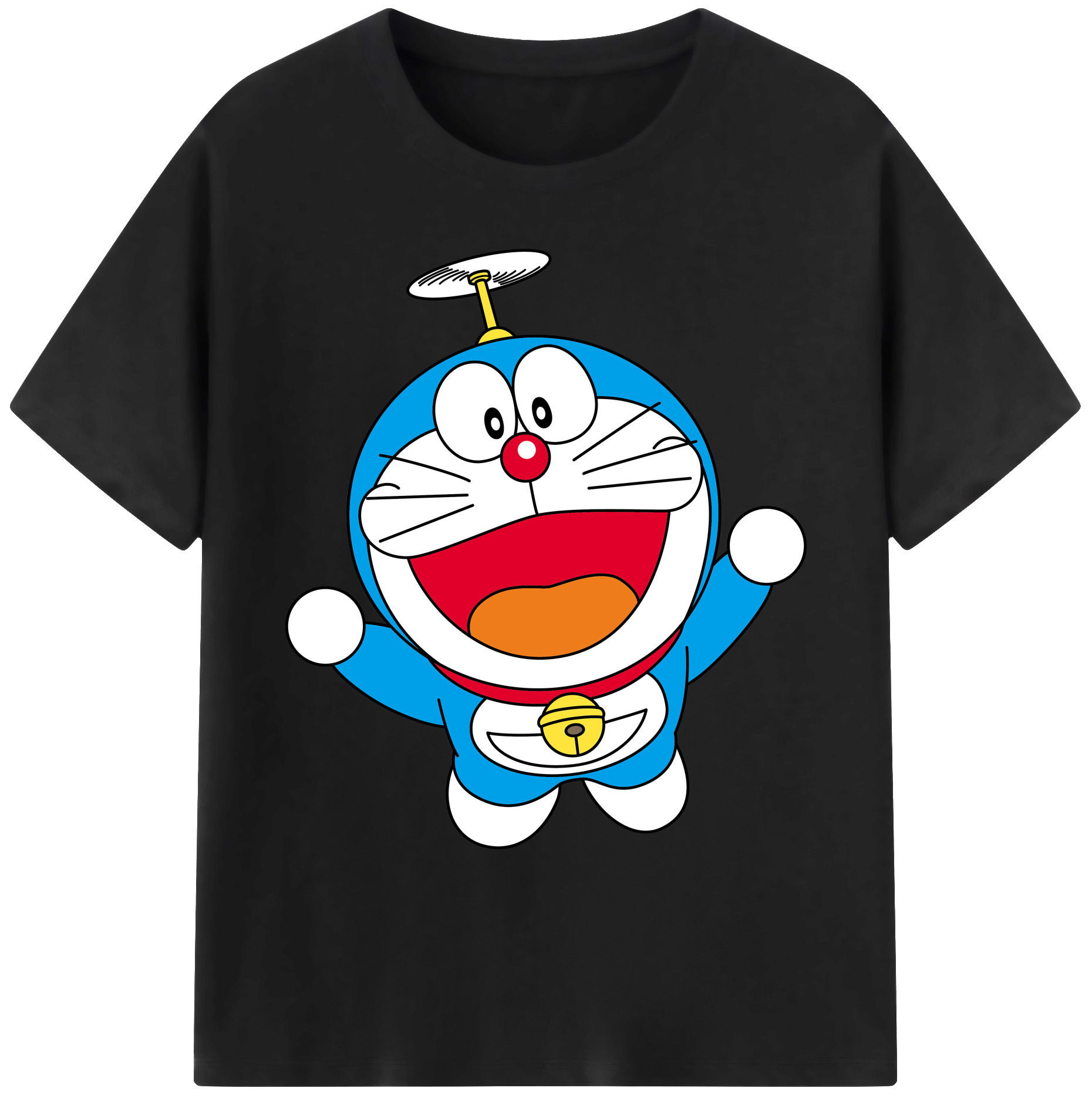 （画像用） ドラえもん Doraemon 綿100％ メンズ半袖Tシャツ｜肌触りやわらか＆通気性
