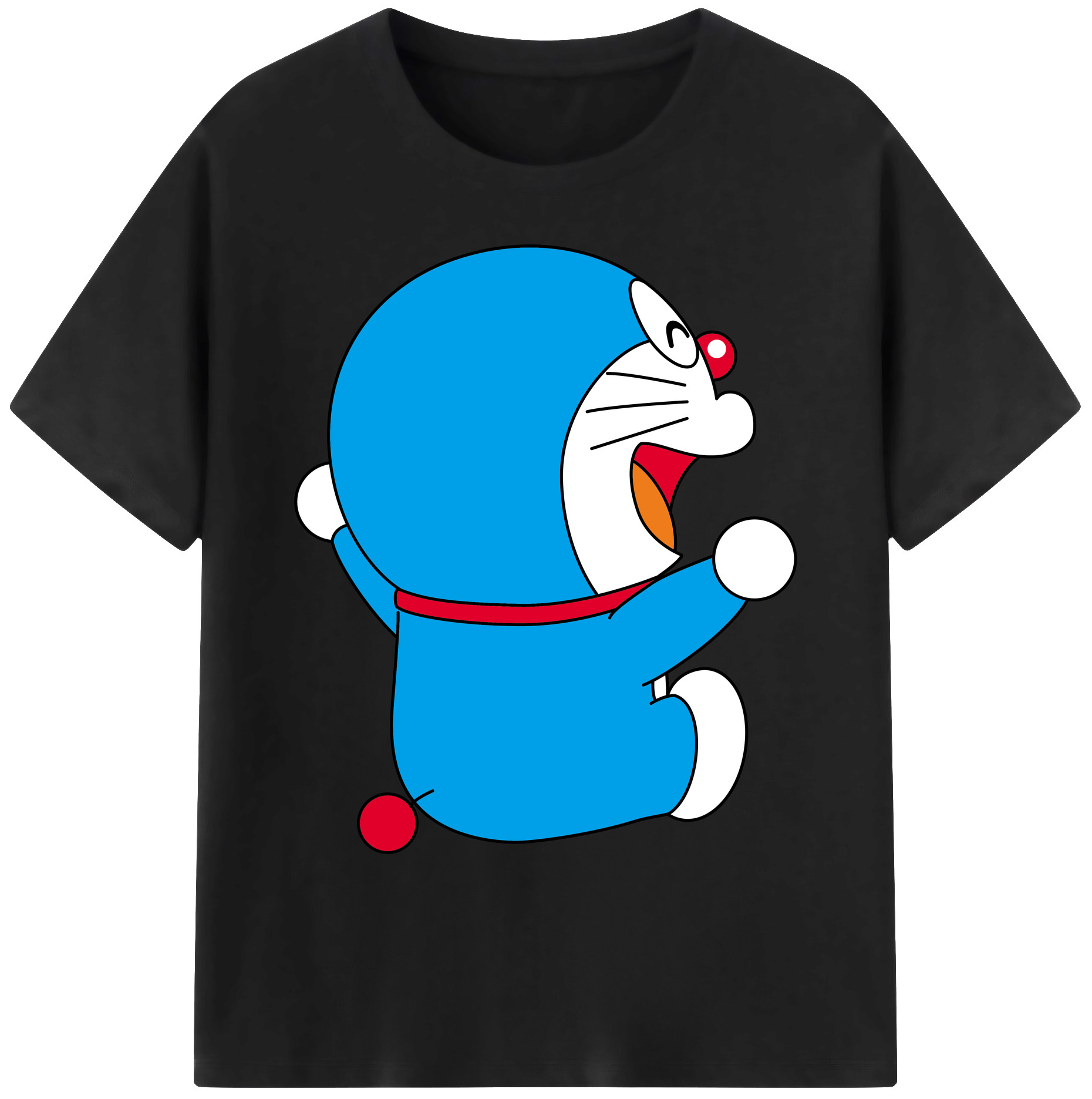 （画像用） ドラえもん Doraemon 綿100％ メンズ半袖Tシャツ｜肌触りやわらか＆通気性