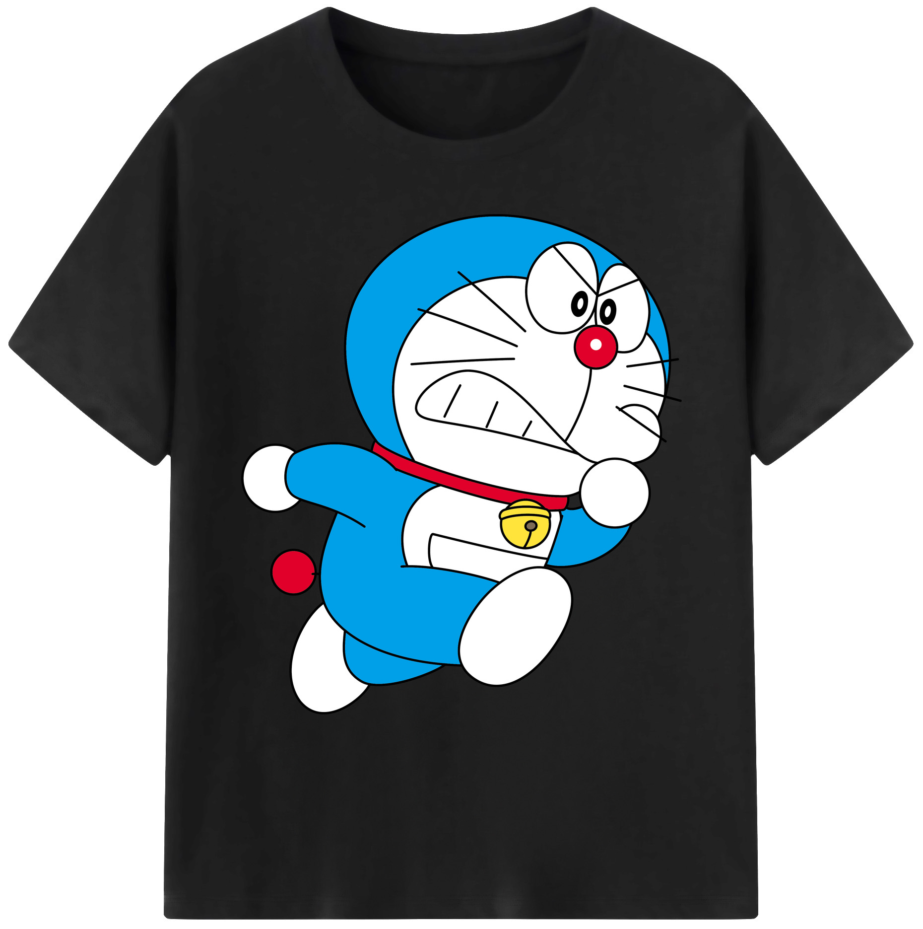 （画像用） ドラえもん Doraemon 綿100％ メンズ半袖Tシャツ｜肌触りやわらか＆通気性