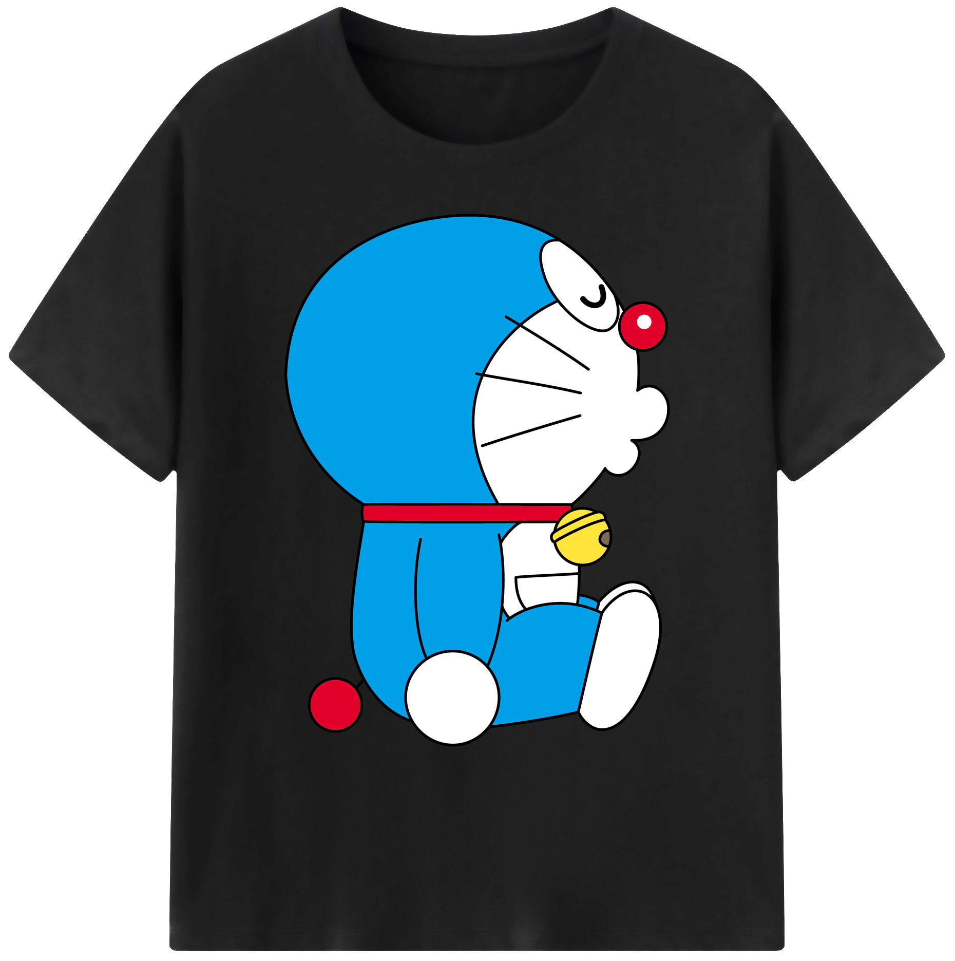 （画像用） ドラえもん Doraemon 綿100％ メンズ半袖Tシャツ｜肌触りやわらか＆通気性