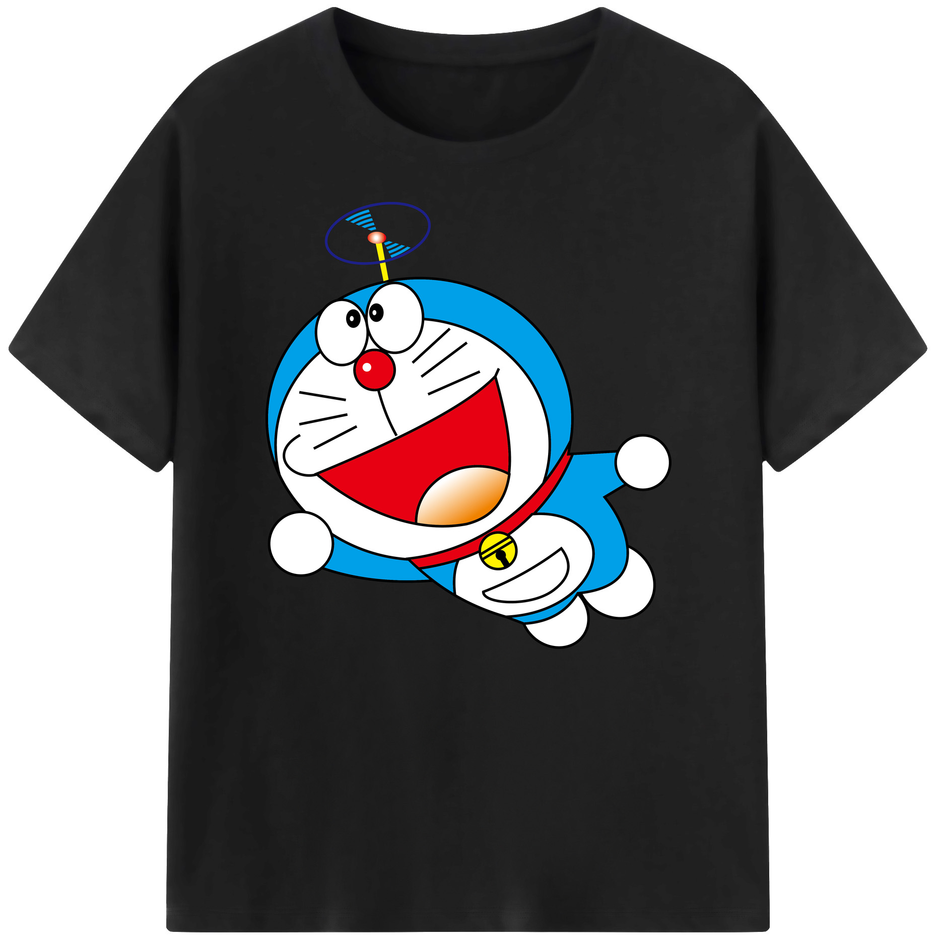 （画像用） ドラえもん Doraemon 綿100％ メンズ半袖Tシャツ｜肌触りやわらか＆通気性