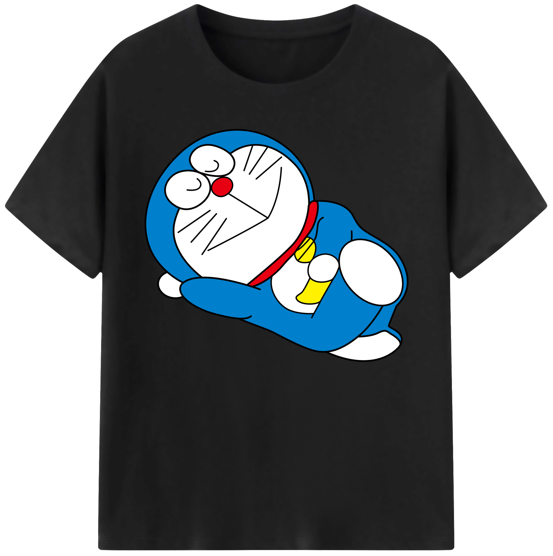 （画像用） ドラえもん Doraemon 綿100％ メンズ半袖Tシャツ｜肌触りやわらか＆通気性