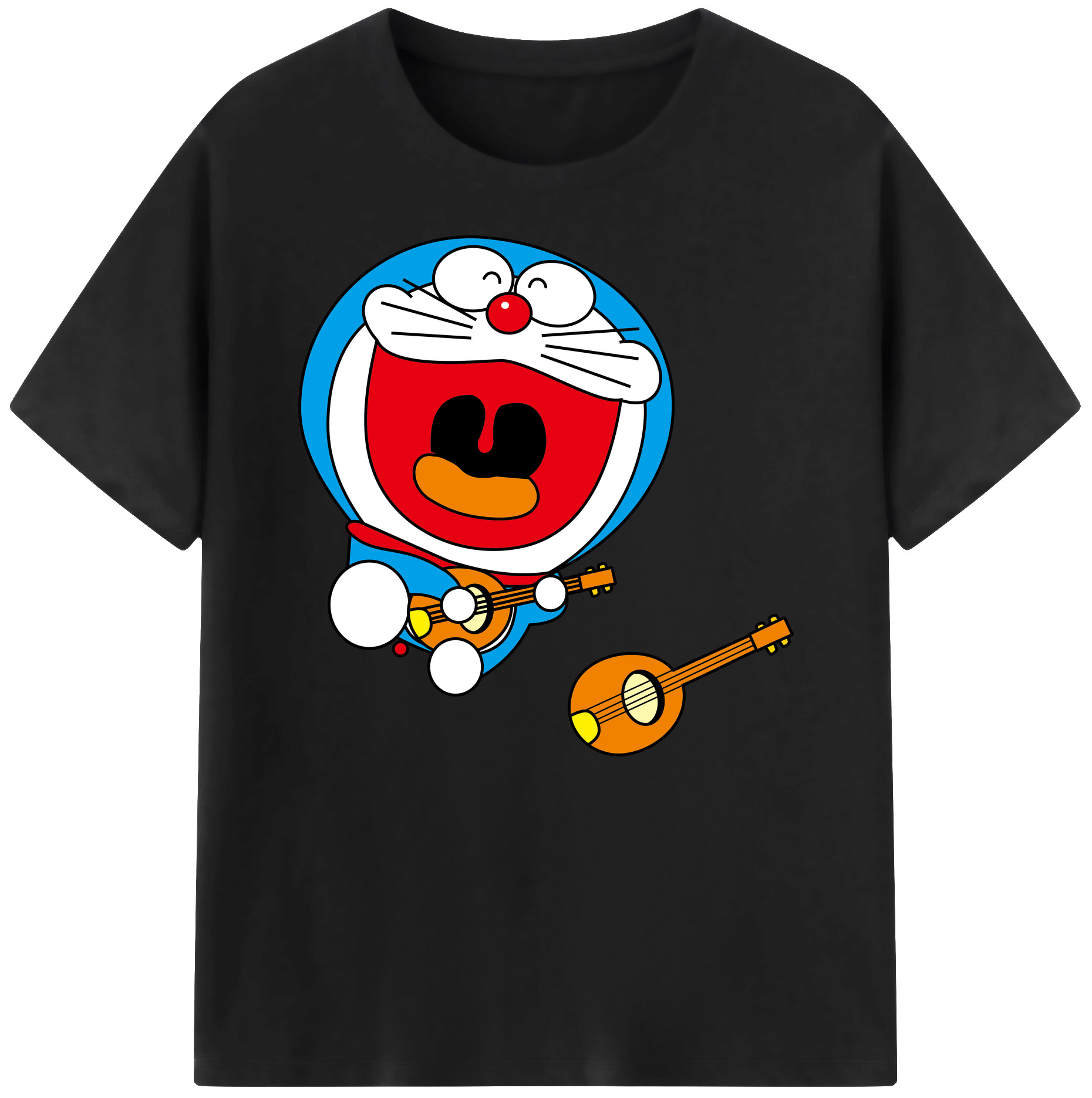 （画像用） ドラえもん Doraemon 綿100％ メンズ半袖Tシャツ｜肌触りやわらか＆通気性