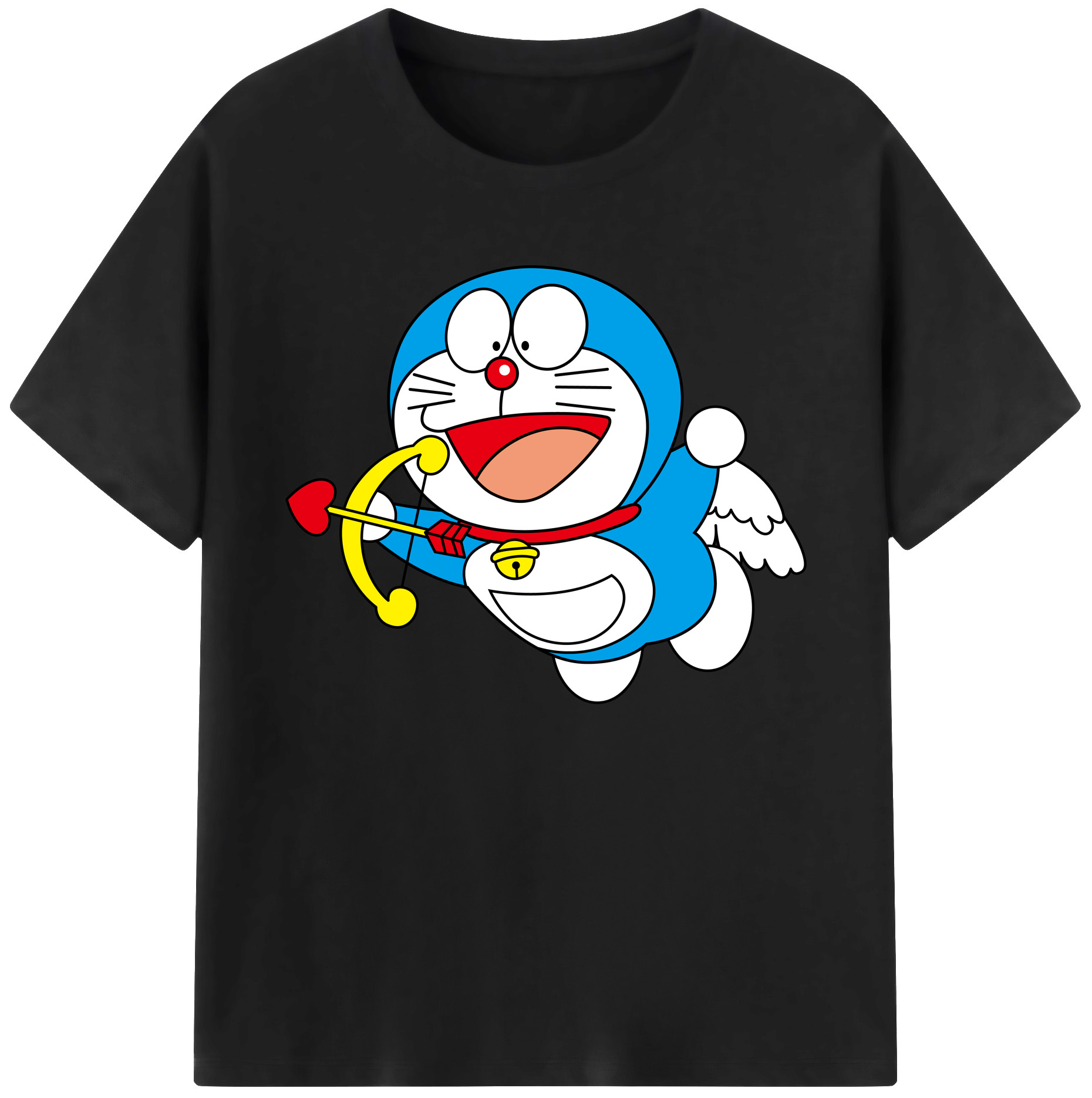 （画像用） ドラえもん Doraemon 綿100％ メンズ半袖Tシャツ｜肌触りやわらか＆通気性