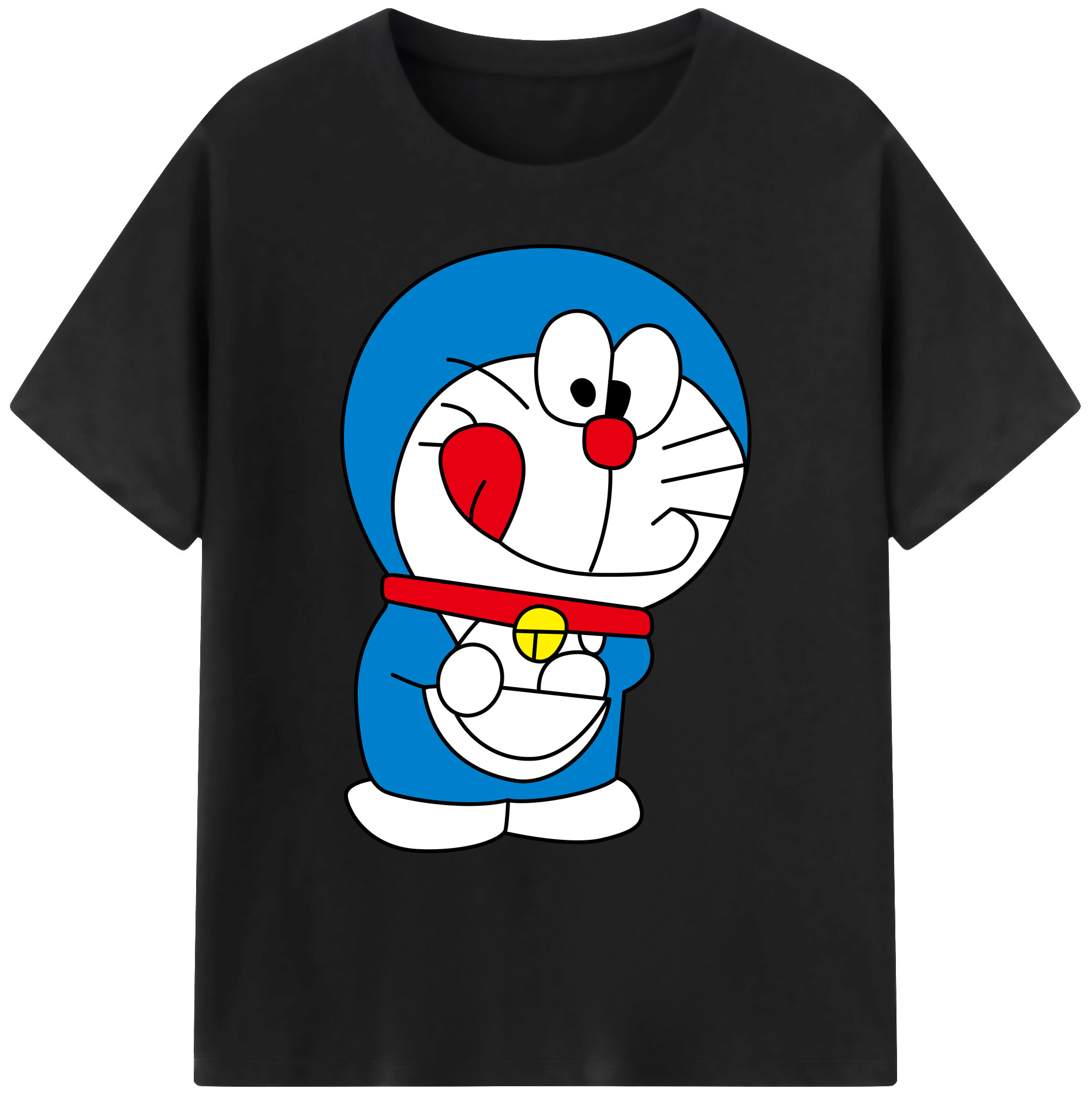 （画像用） ドラえもん Doraemon 綿100％ メンズ半袖Tシャツ｜肌触りやわらか＆通気性