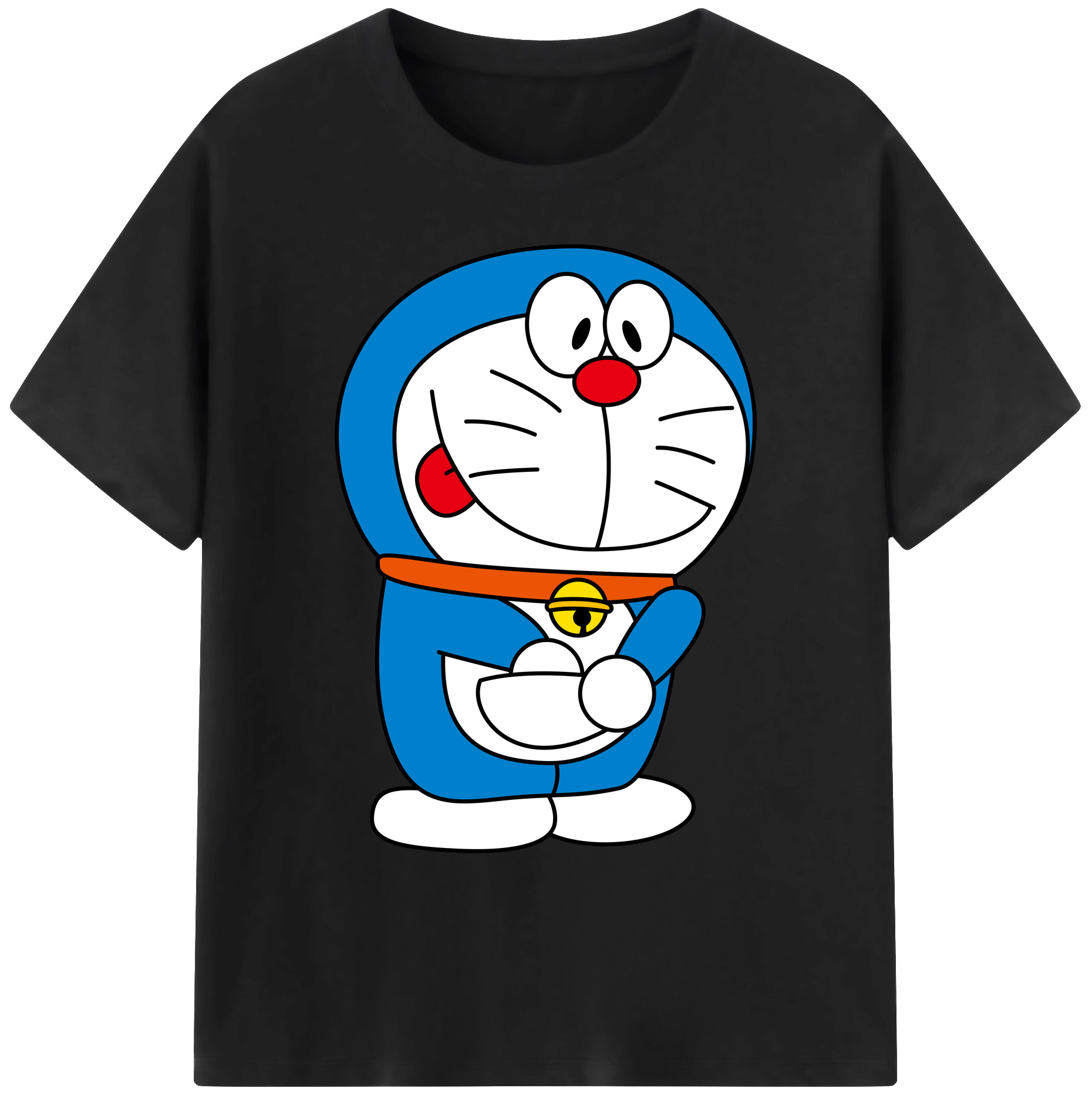 （画像用） ドラえもん Doraemon 綿100％ メンズ半袖Tシャツ｜肌触りやわらか＆通気性