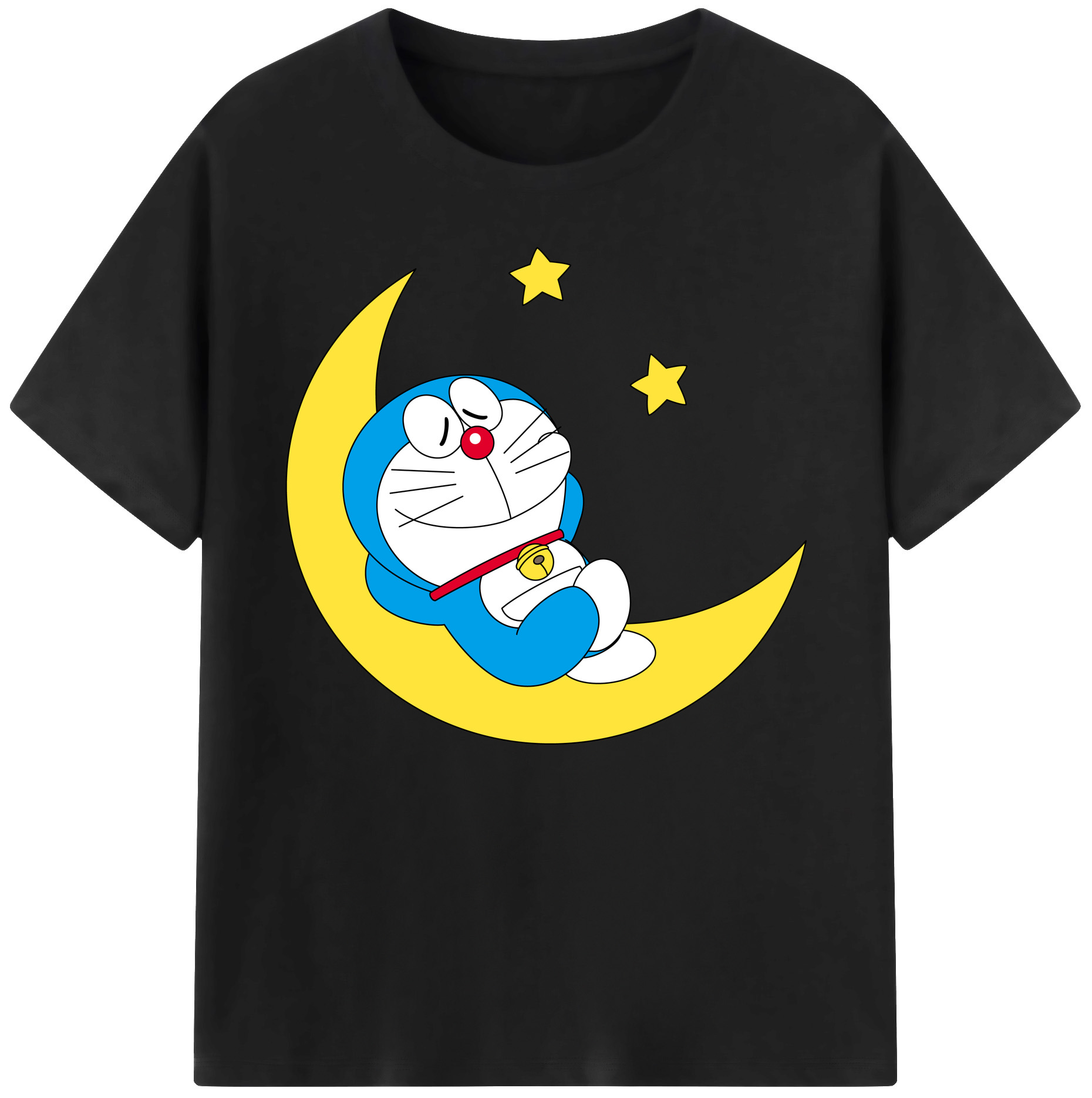 （画像用） ドラえもん Doraemon 綿100％ メンズ半袖Tシャツ｜肌触りやわらか＆通気性