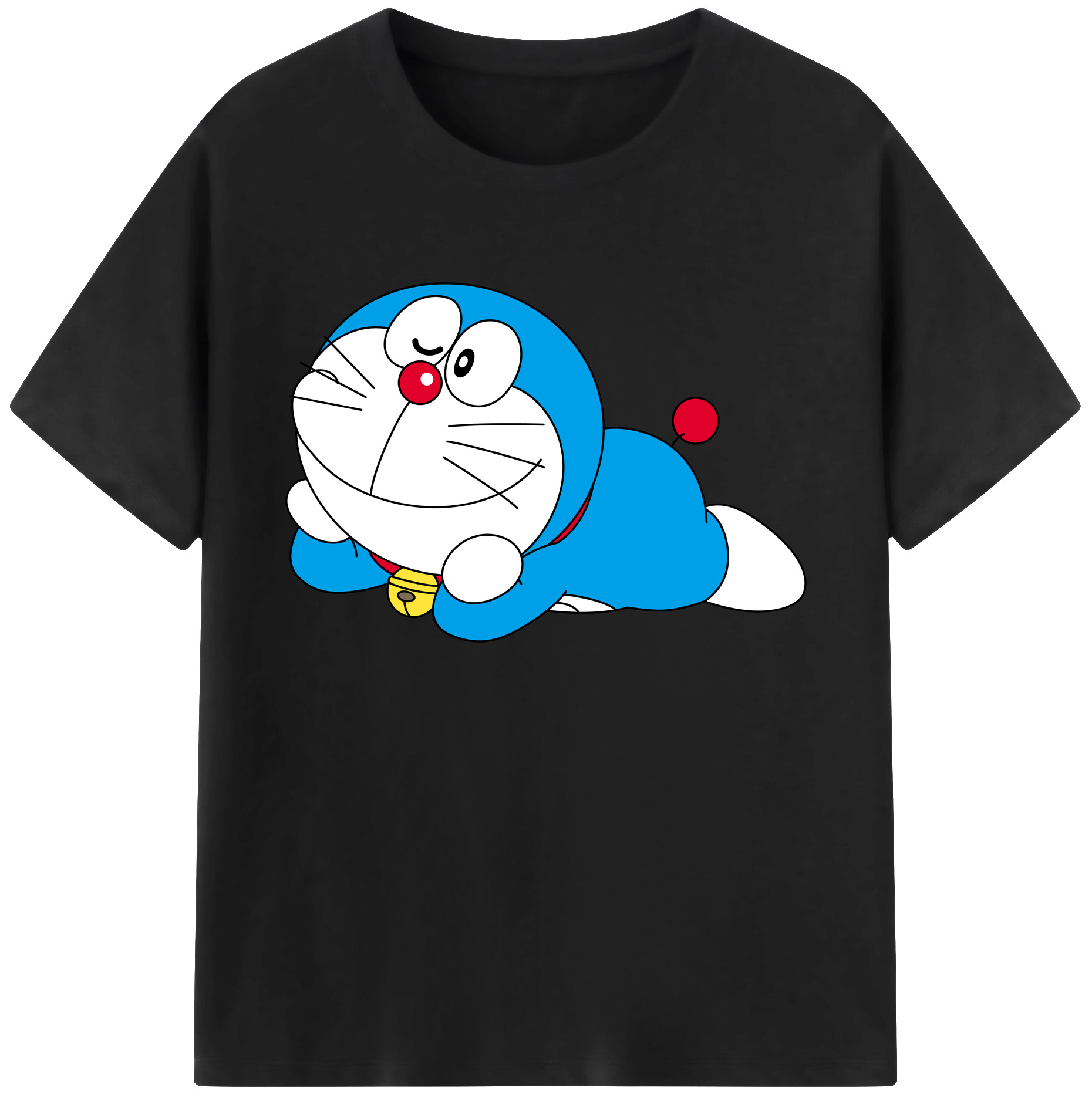 （画像用） ドラえもん Doraemon 綿100％ メンズ半袖Tシャツ｜肌触りやわらか＆通気性