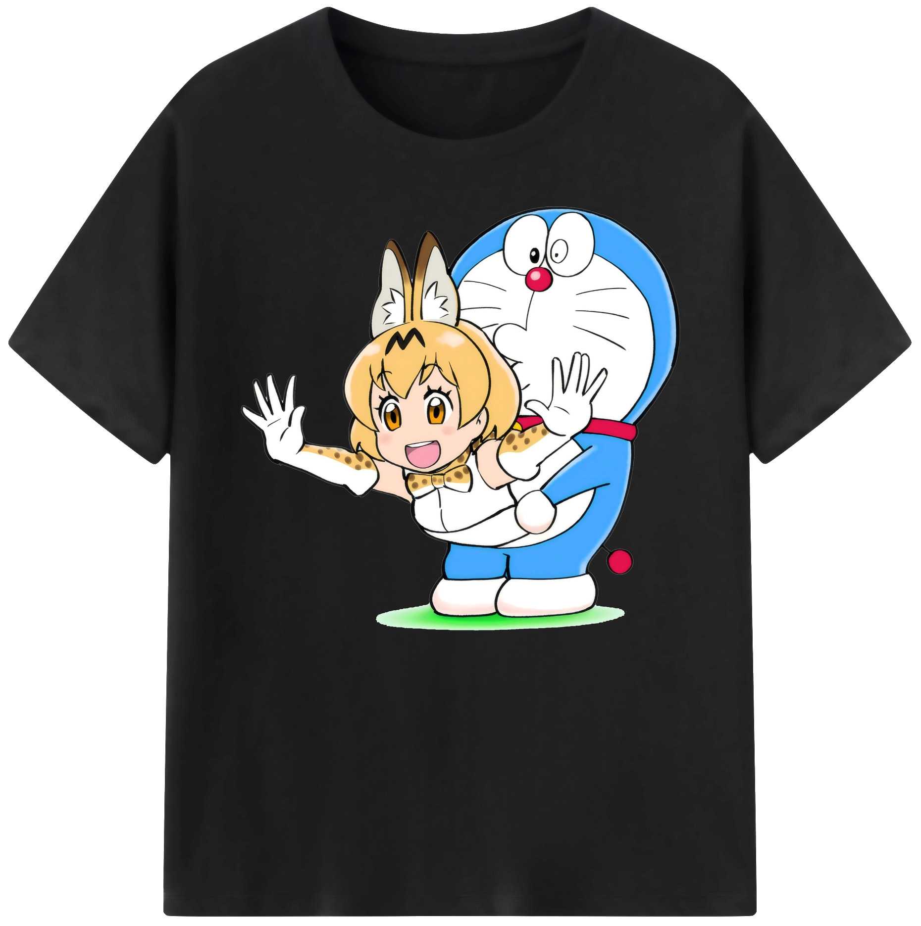 （画像用） ドラえもん Doraemon 綿100％ メンズ半袖Tシャツ｜肌触りやわらか＆通気性