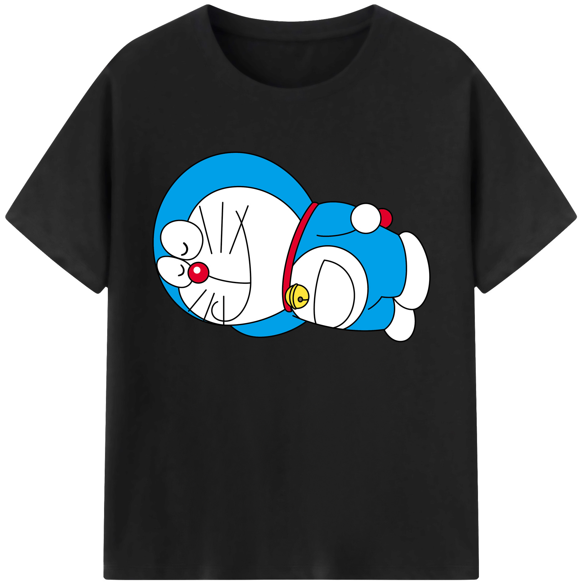（画像用） ドラえもん Doraemon 綿100％ メンズ半袖Tシャツ｜肌触りやわらか＆通気性